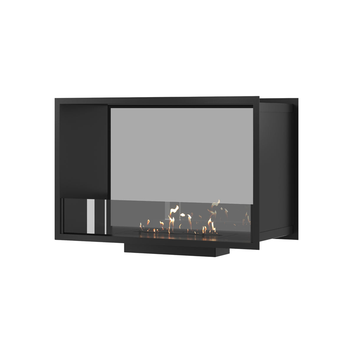 Fame See-Through Fireplace Single Full Glass 60 cm