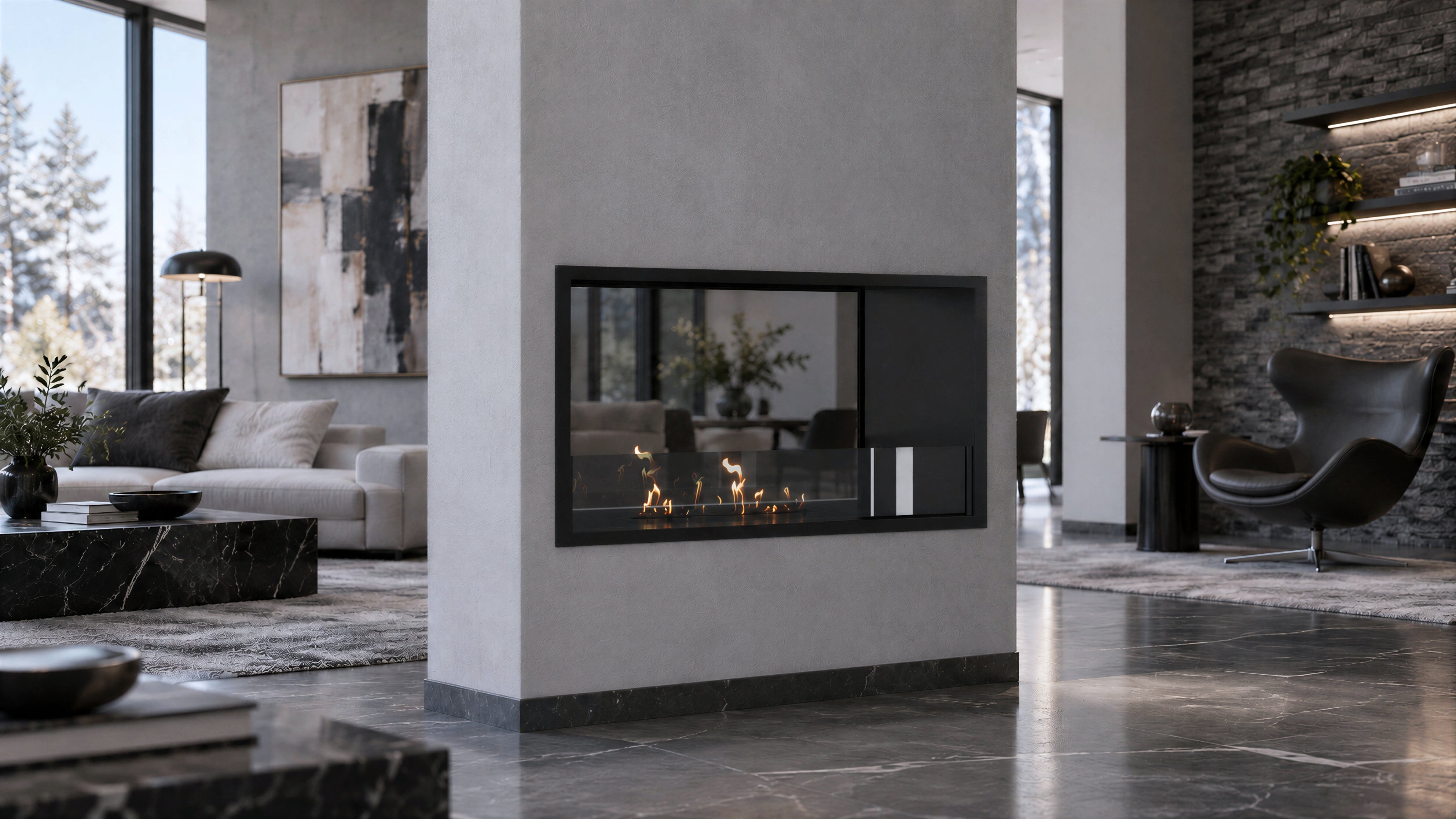 Bio ethanol fireplaces without a flue or chimney - Wild Flame