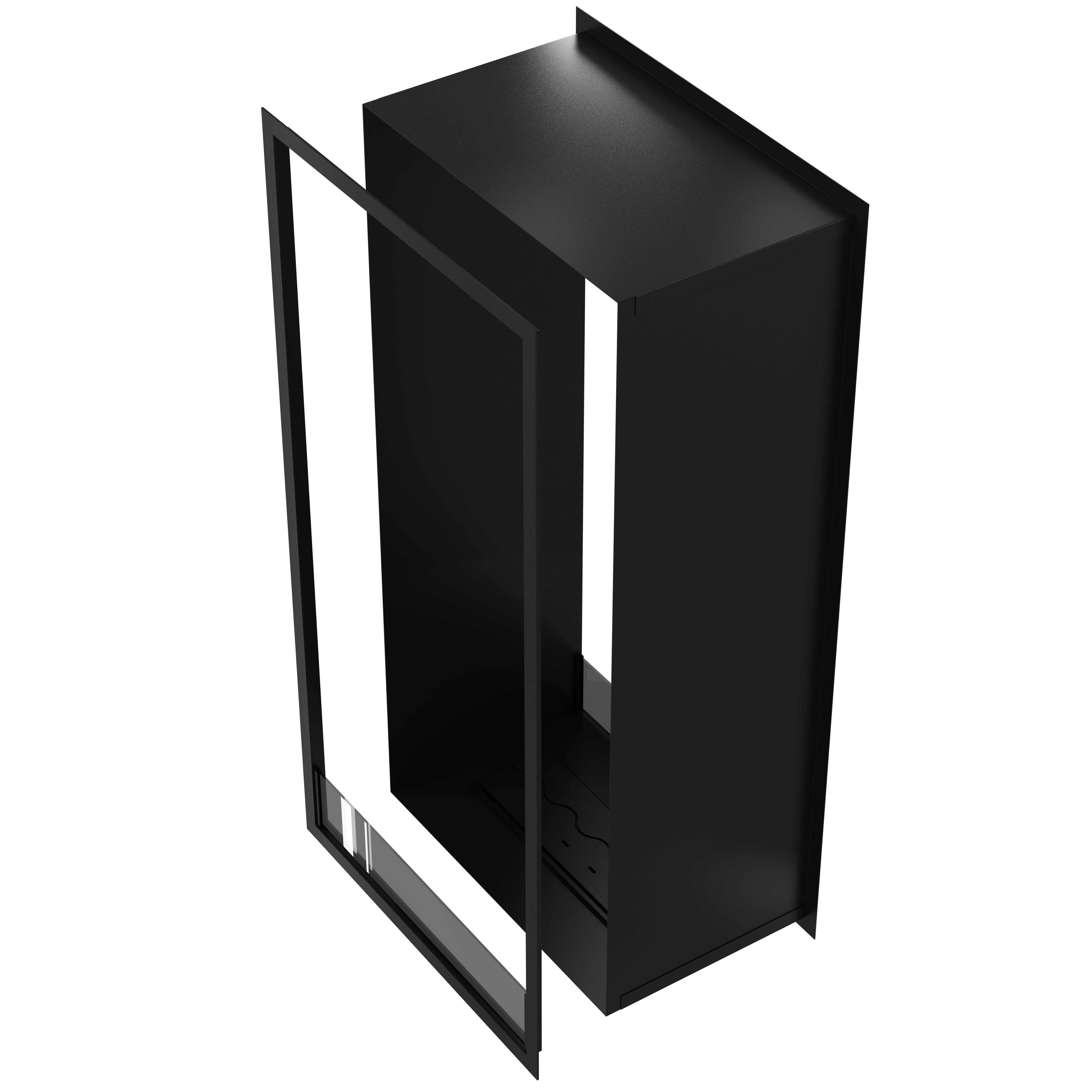 Image of Fame Vertical See-Through Fireplace 100 x 200 cm