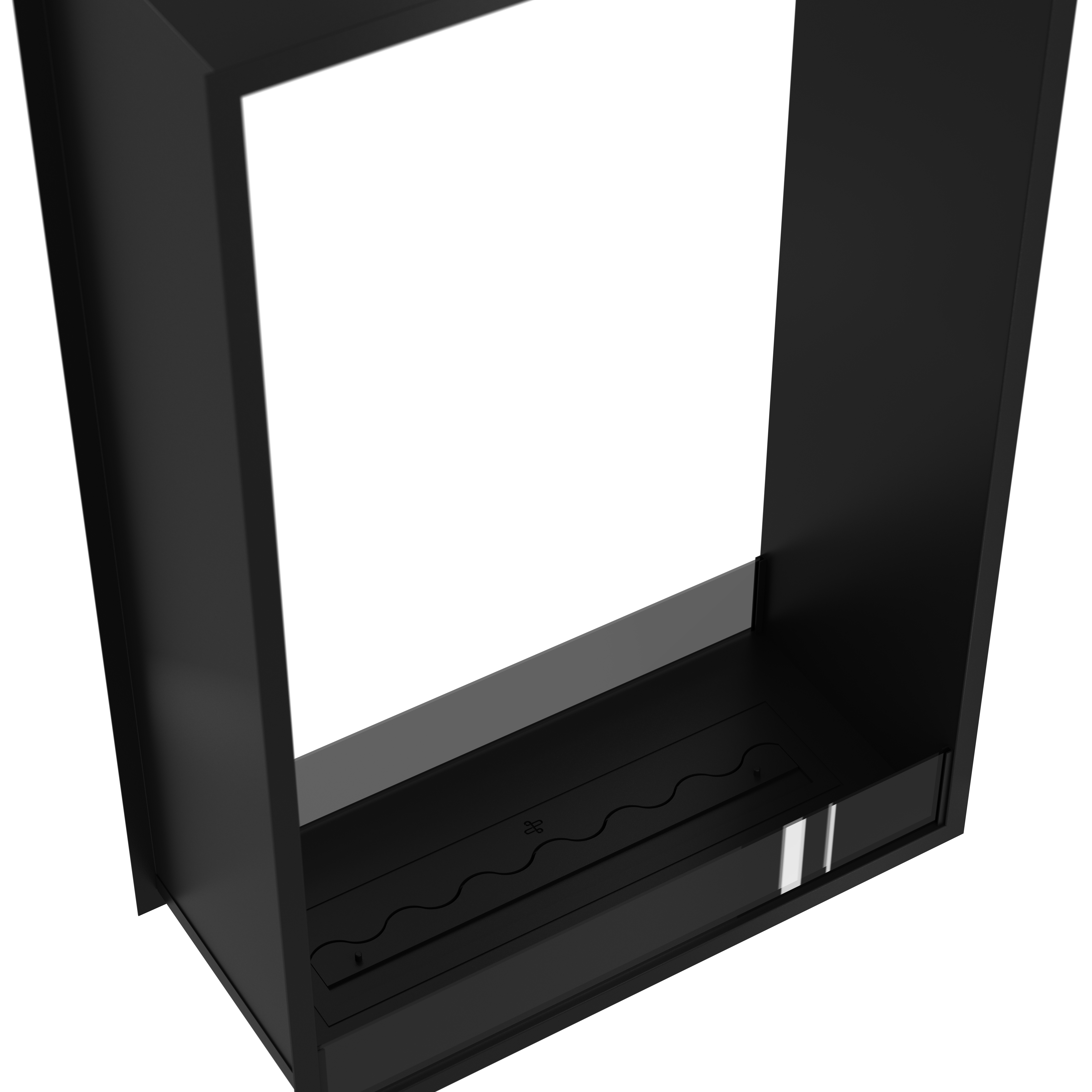 Image of Fame Vertical See-Through Fireplace 90 x 100 cm