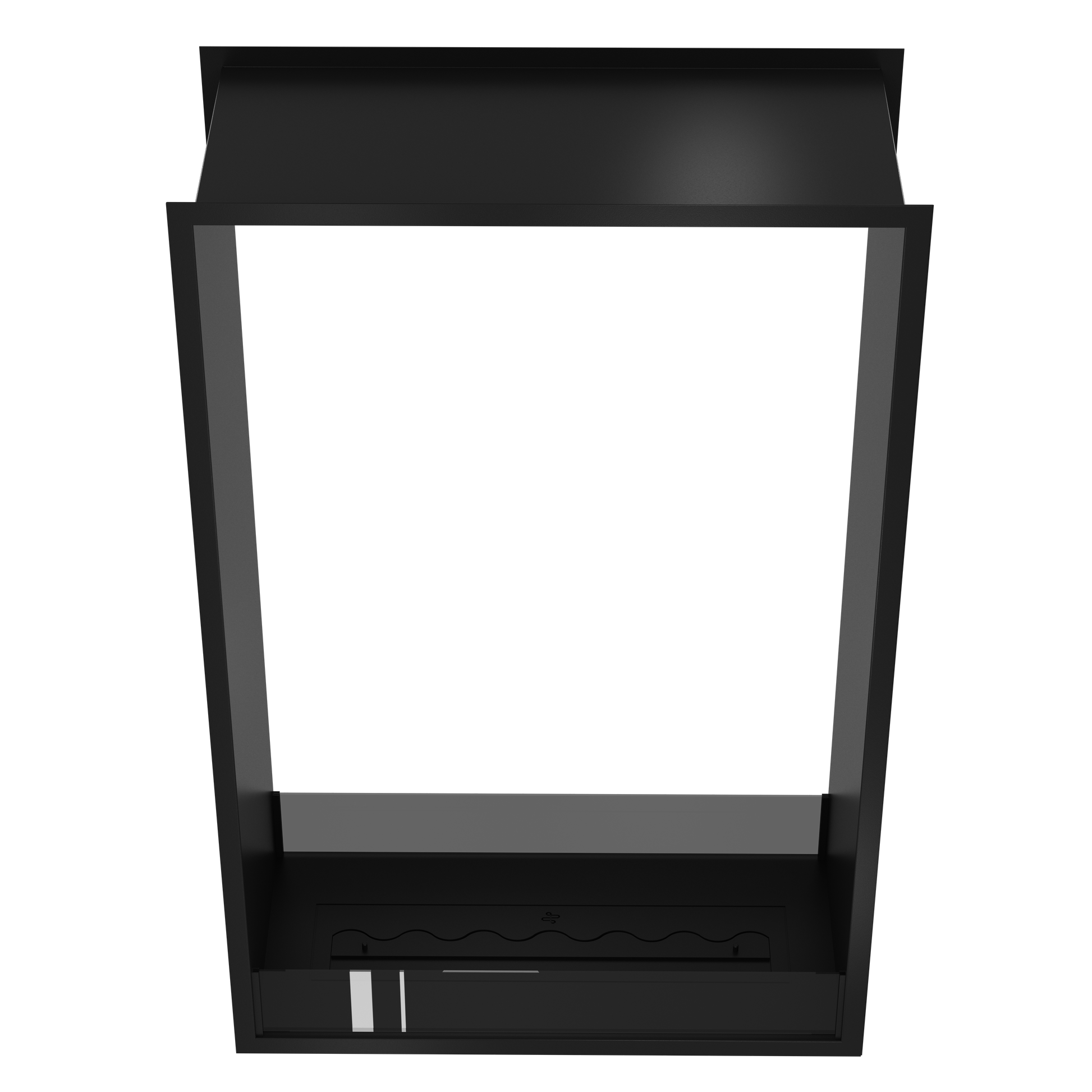 Fame Vertical See-Through Fireplace 90 x 100 cm