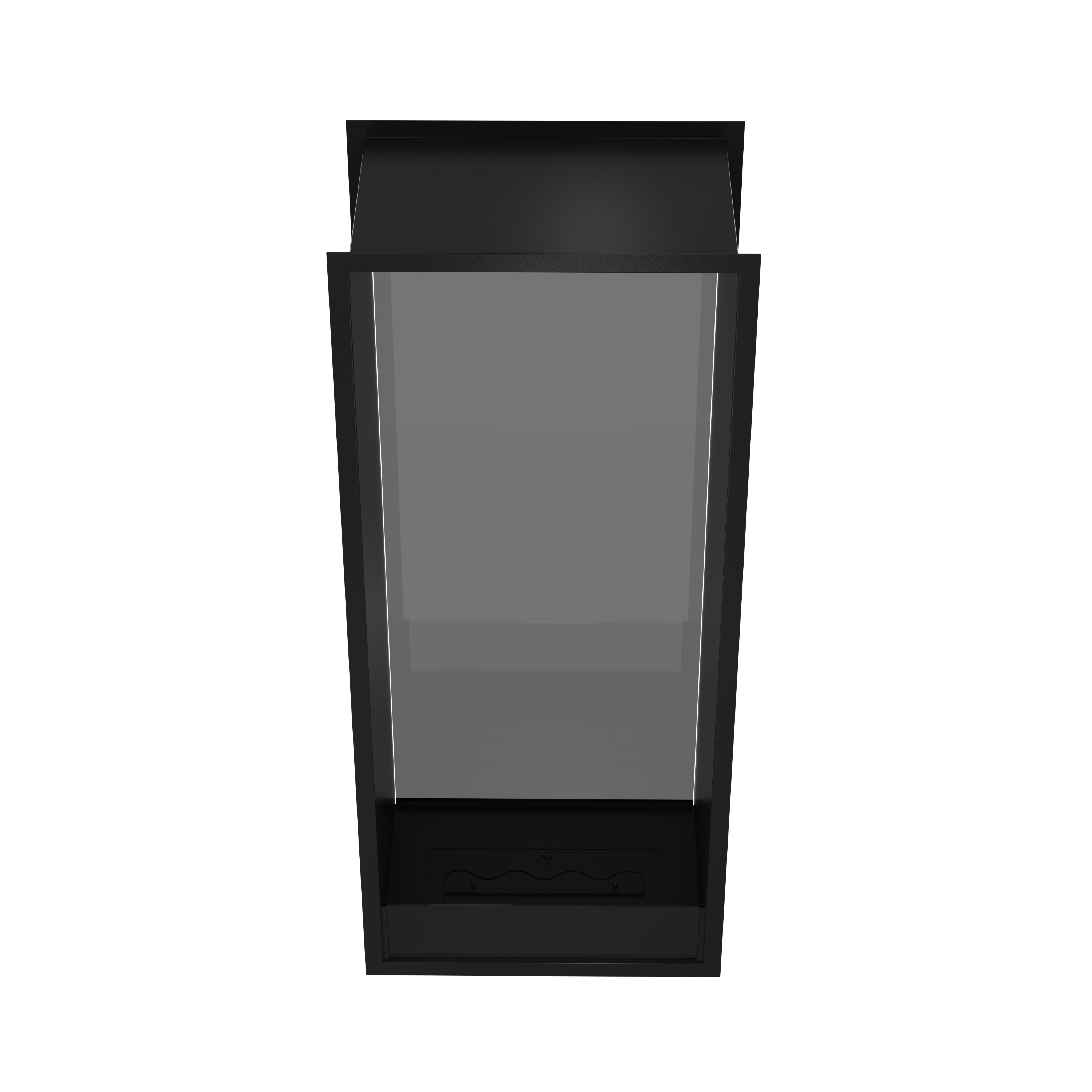 Image of Fame Vertical See-Through Fireplace Single Full Glass 60 x 140 cm