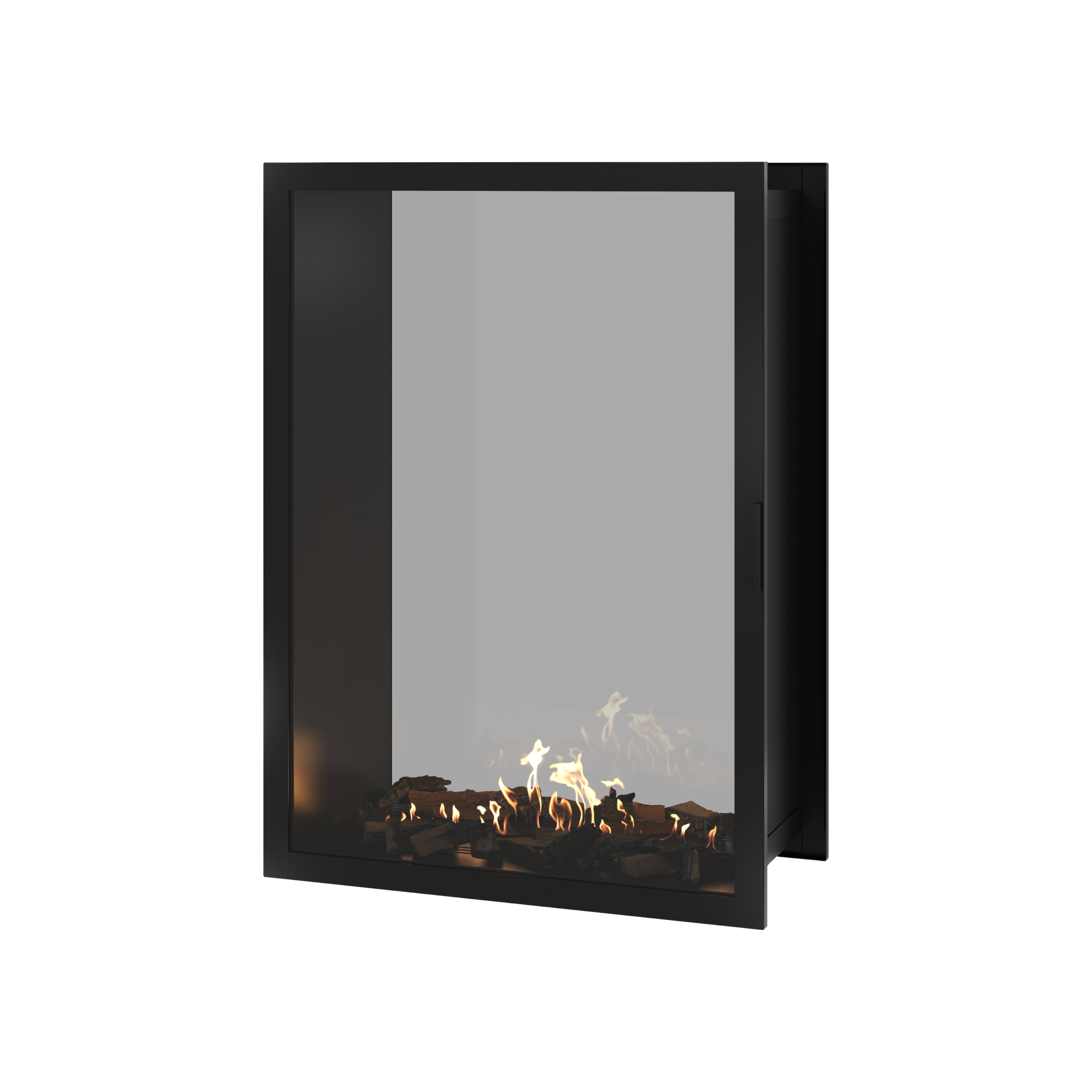 Image of Fame Vertical See-Through Fireplace Full Glass 100 x 100 cm