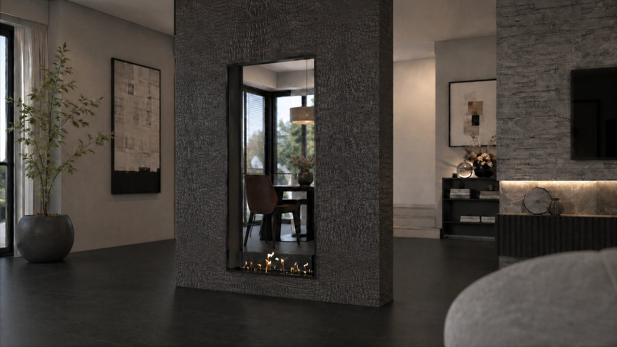 Fame Vertical See-Through Fireplace 80 x 160 cm