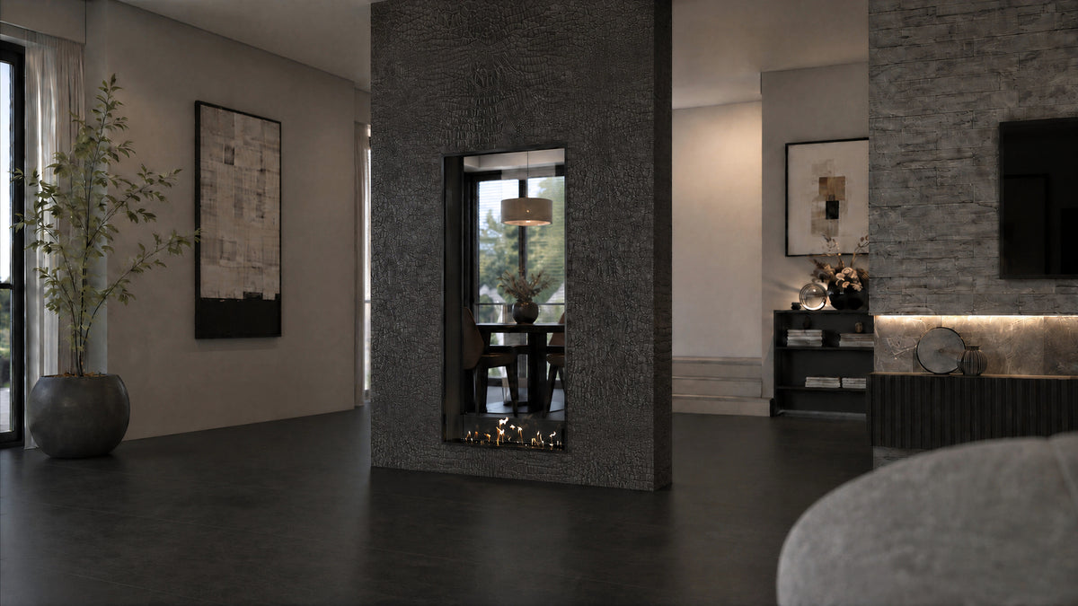 Fame Vertical See-Through Fireplace 80 x 160 cm