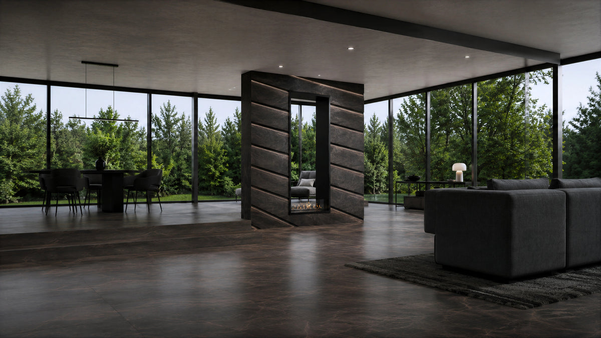 Fame Vertical See-Through Fireplace 80 x 180 cm