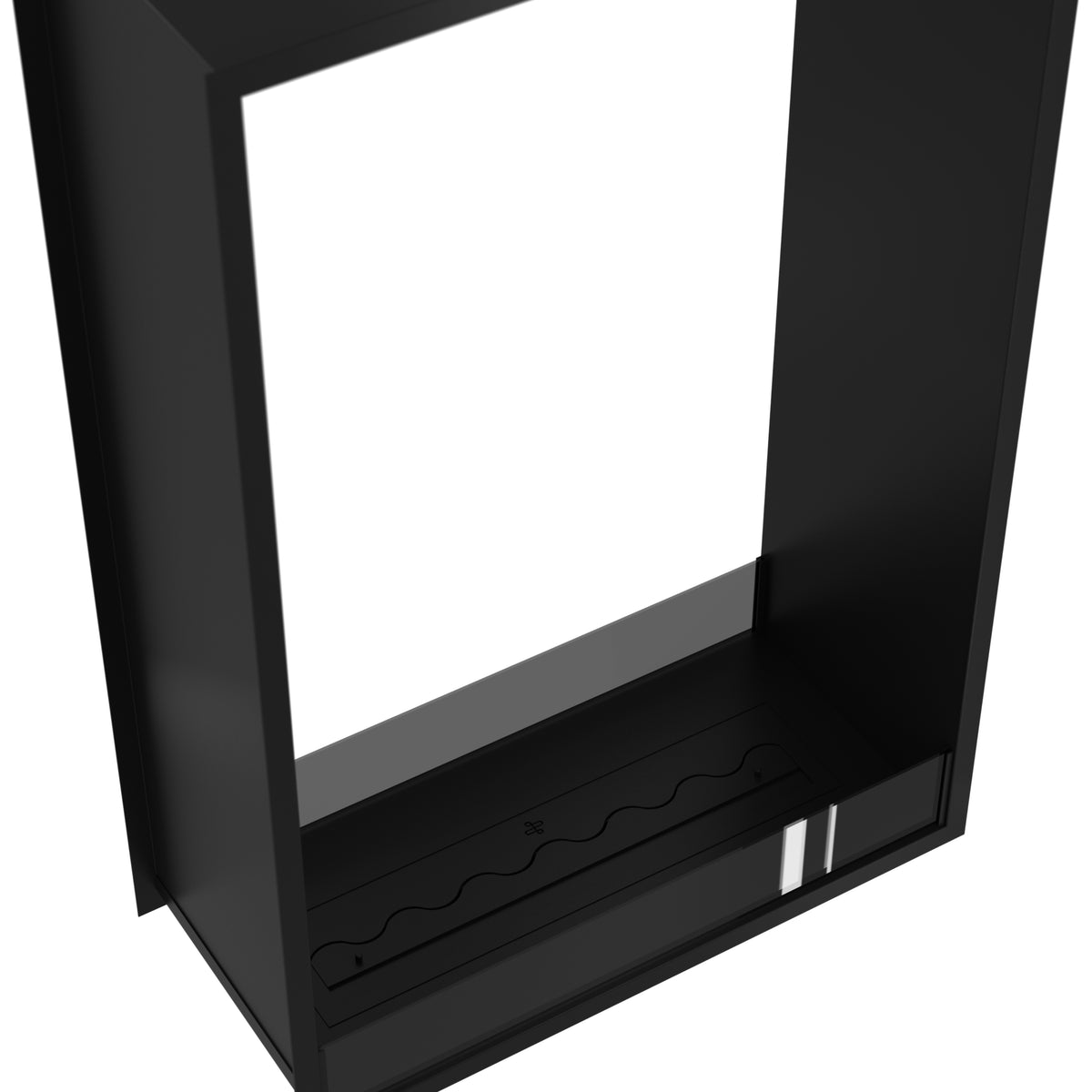 Fame Vertical See-Through Fireplace 90 x 100 cm