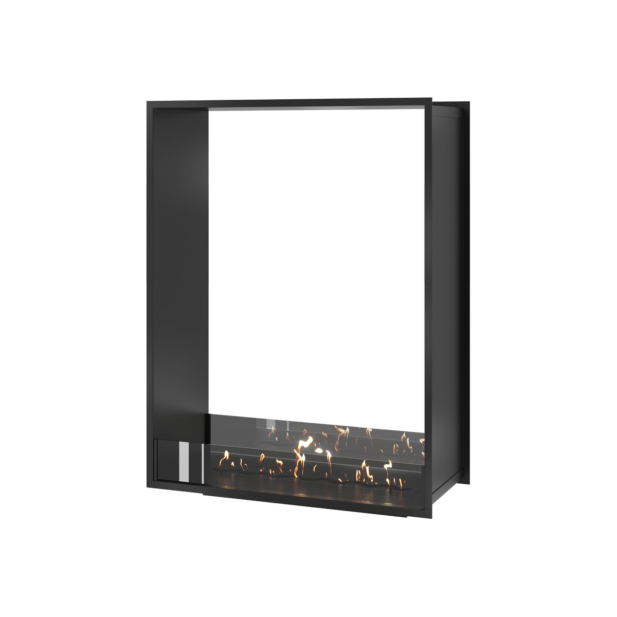 Fame Vertical See-Through Fireplace 90 x 100 cm