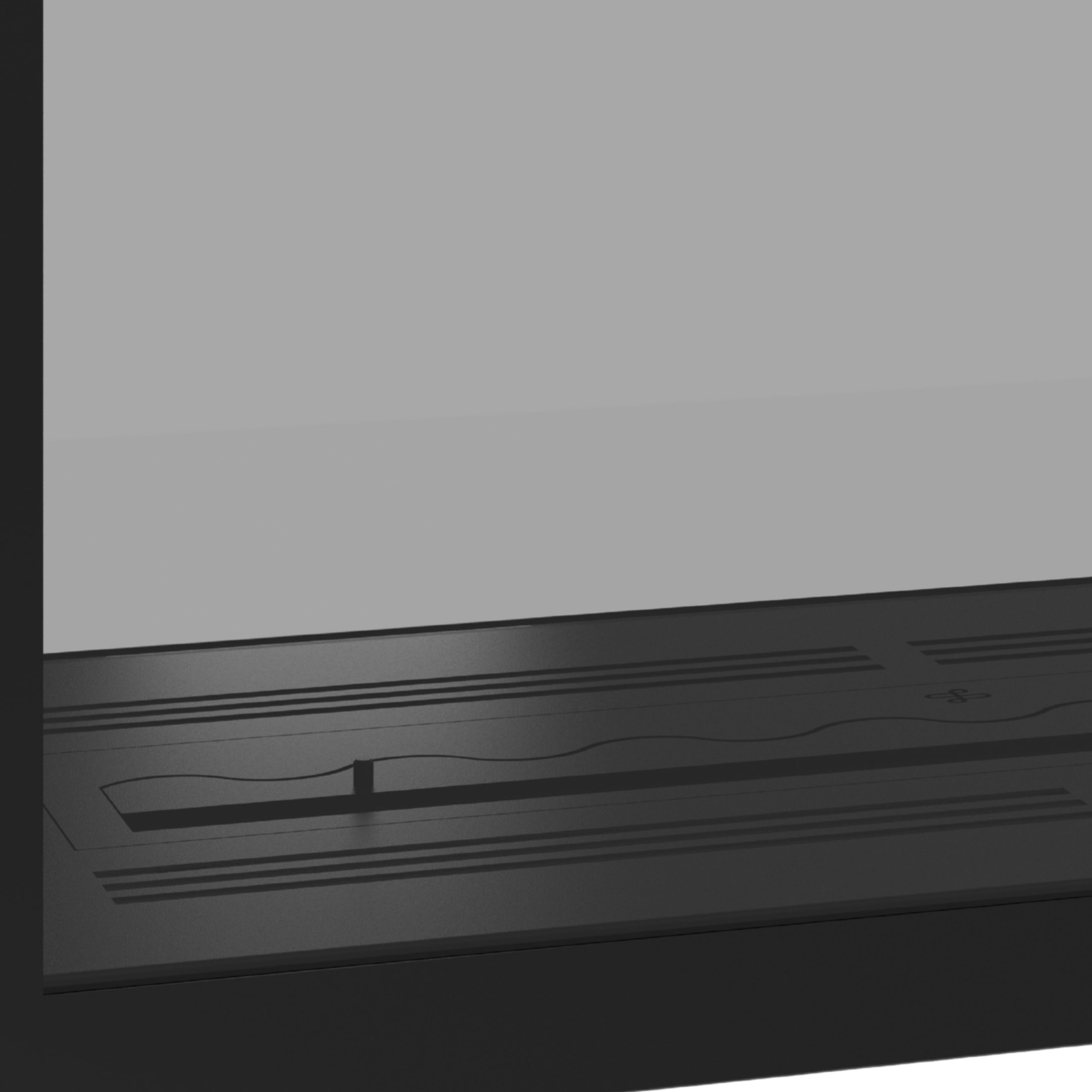 Image of Fame Vertical See-Through Fireplace Full Glass 100 x 140 cm