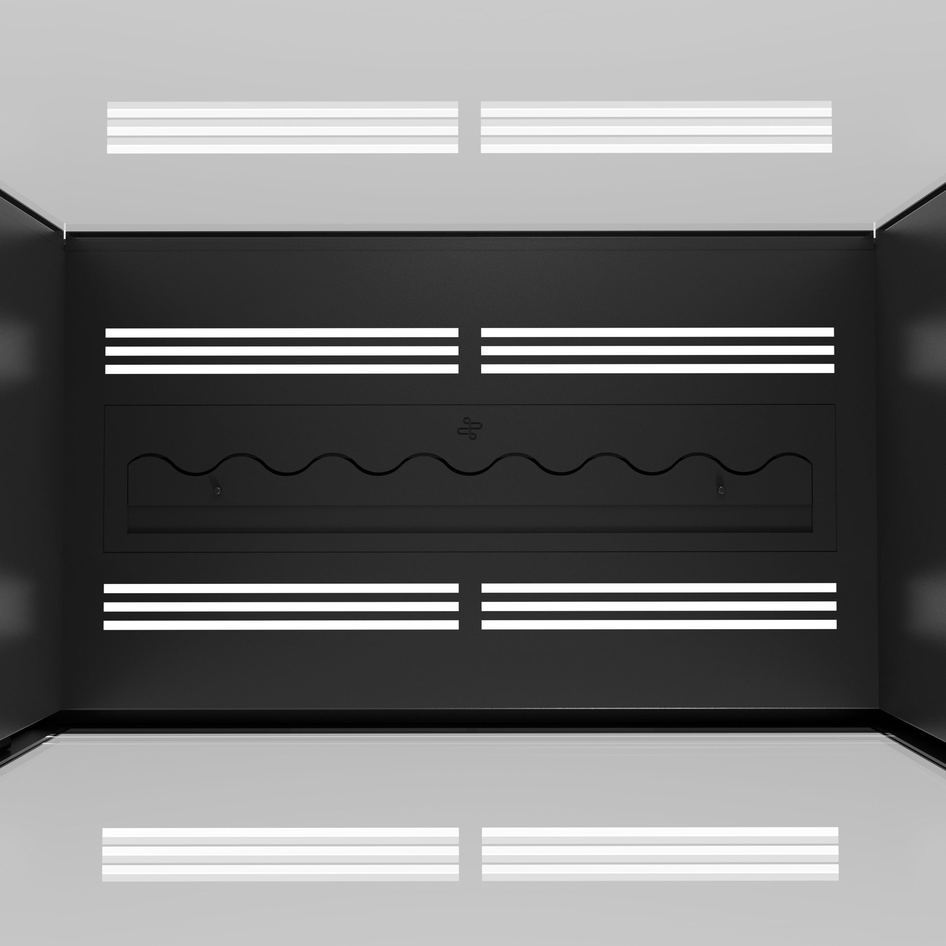 Fame Vertical See-Through Fireplace Full Glass 100 x 140 cm