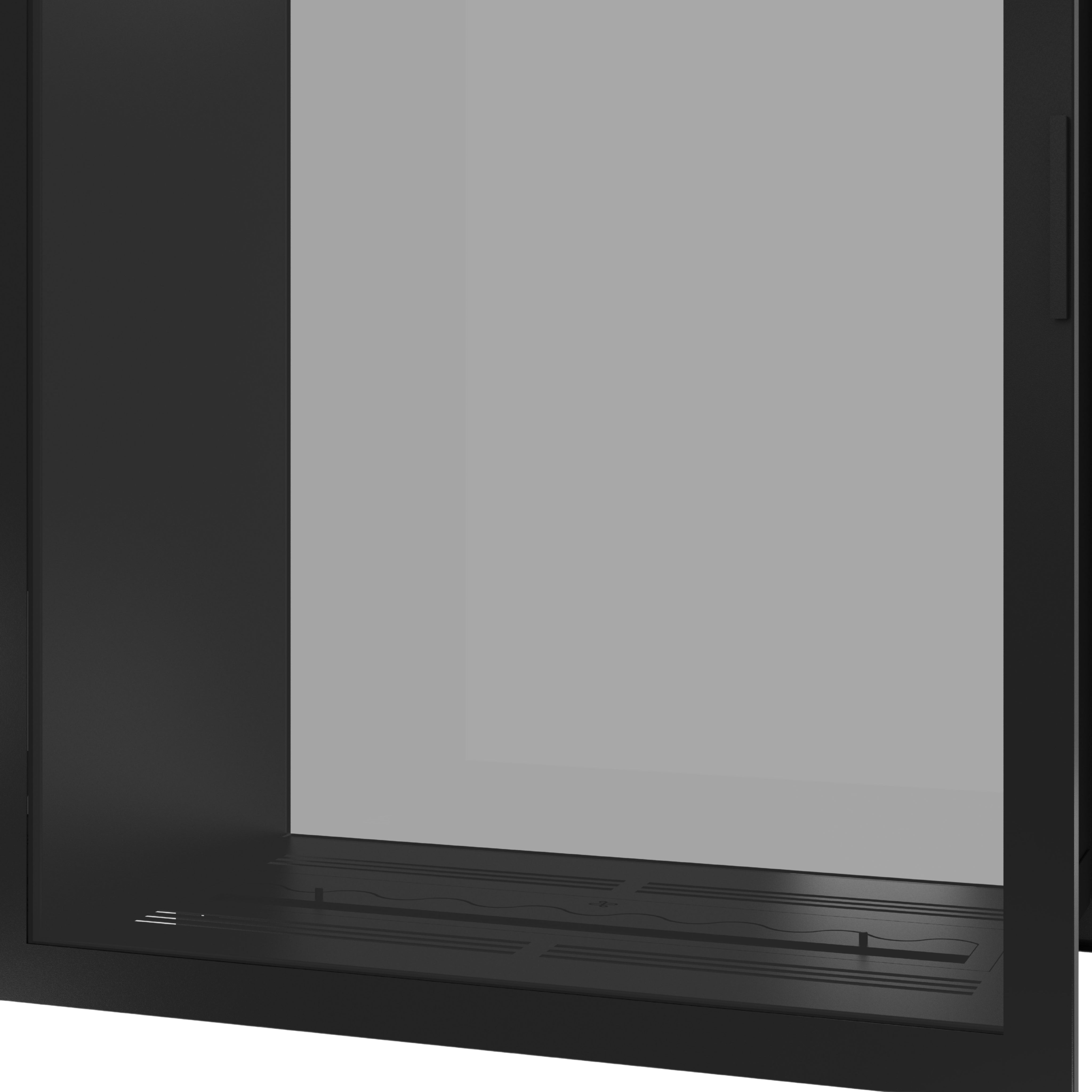 Image of Fame Vertical See-Through Fireplace Full Glass 100 x 140 cm