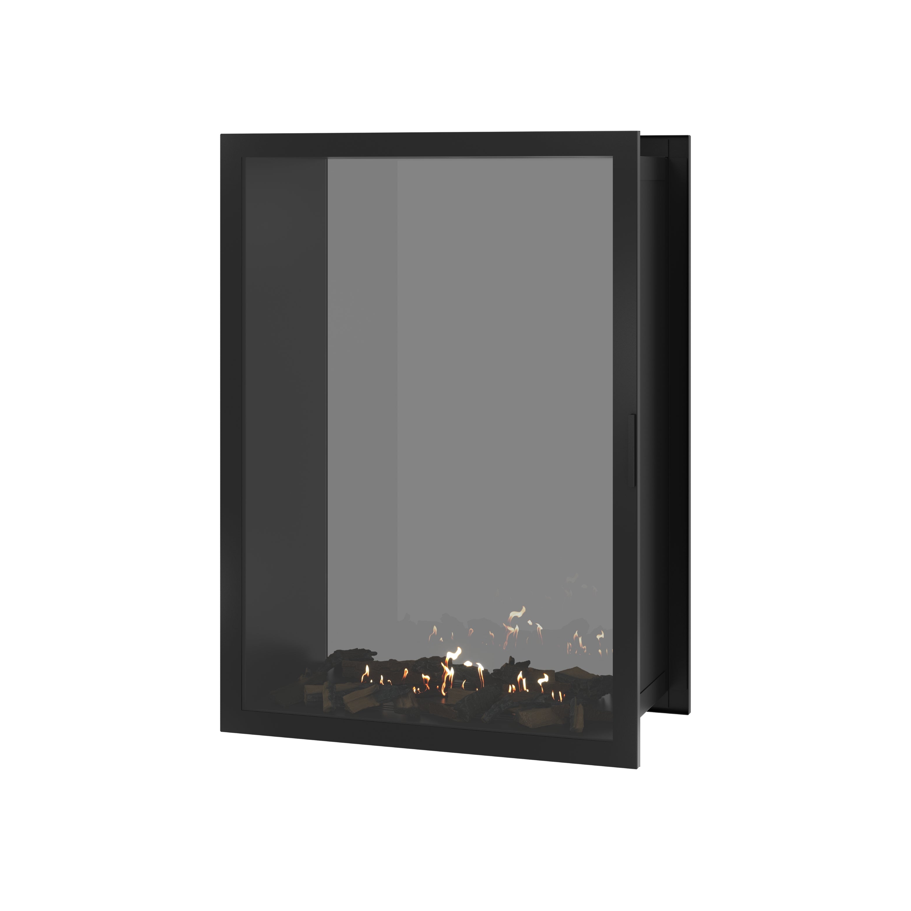 Image of Fame Vertical See-Through Fireplace Full Glass 100 x 100 cm