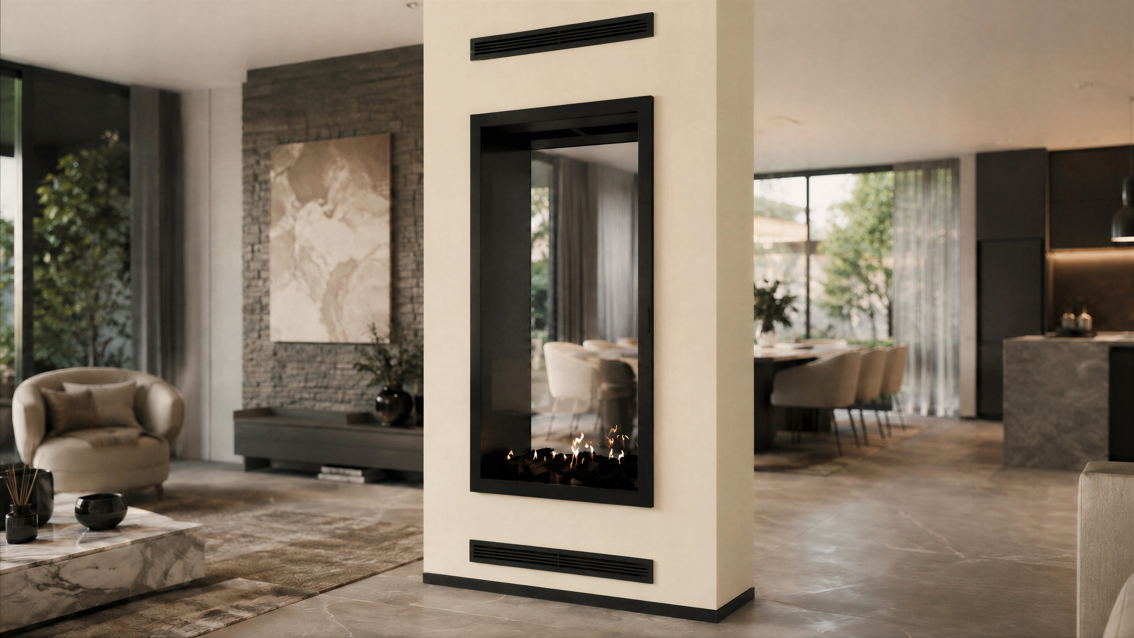 Bio ethanol fireplaces without a flue or chimney - Wild Flame