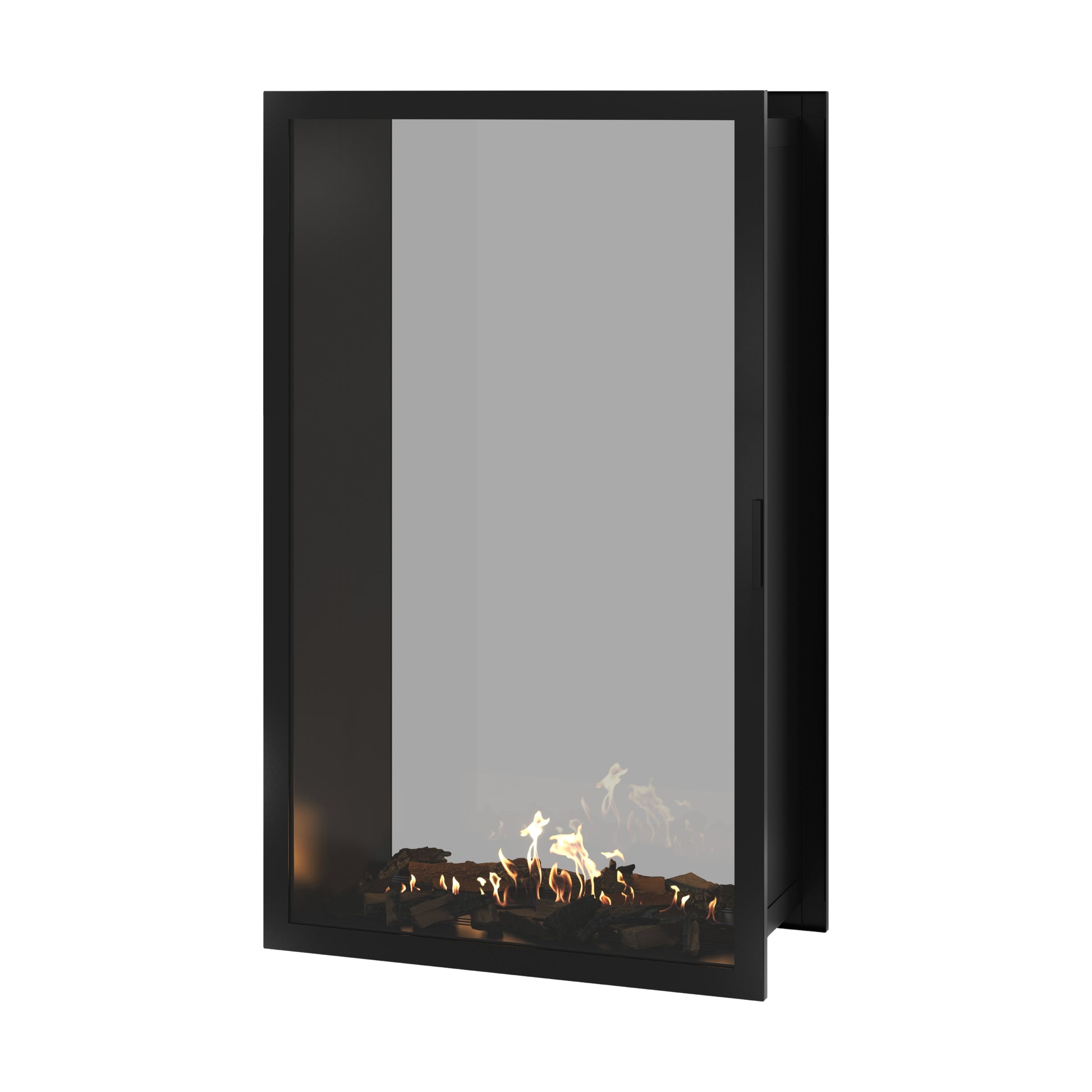 Fame Vertical See-Through Fireplace Full Glass 100 x 160 cm