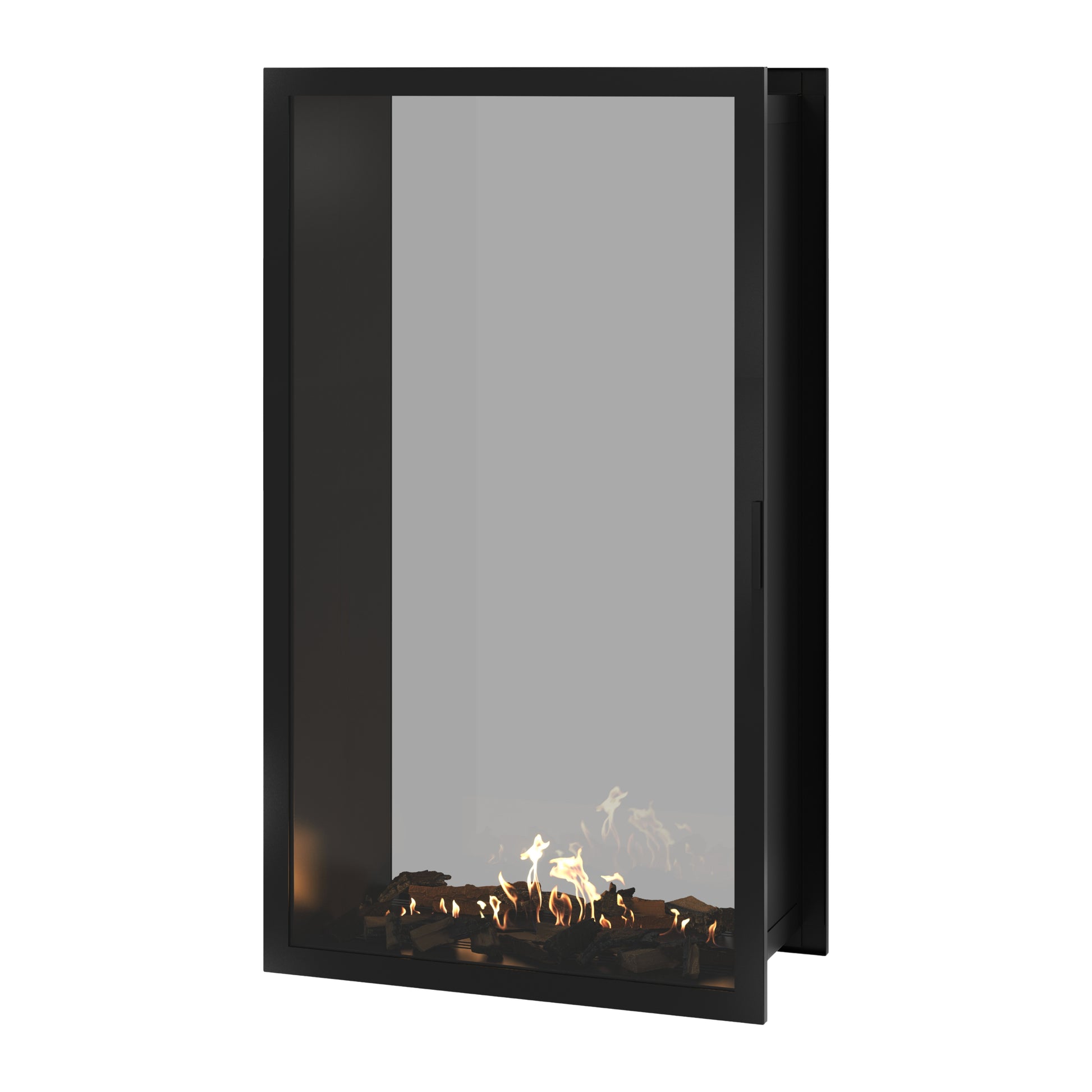 Fame Vertical See-Through Fireplace Full Glass 100 x 180 cm