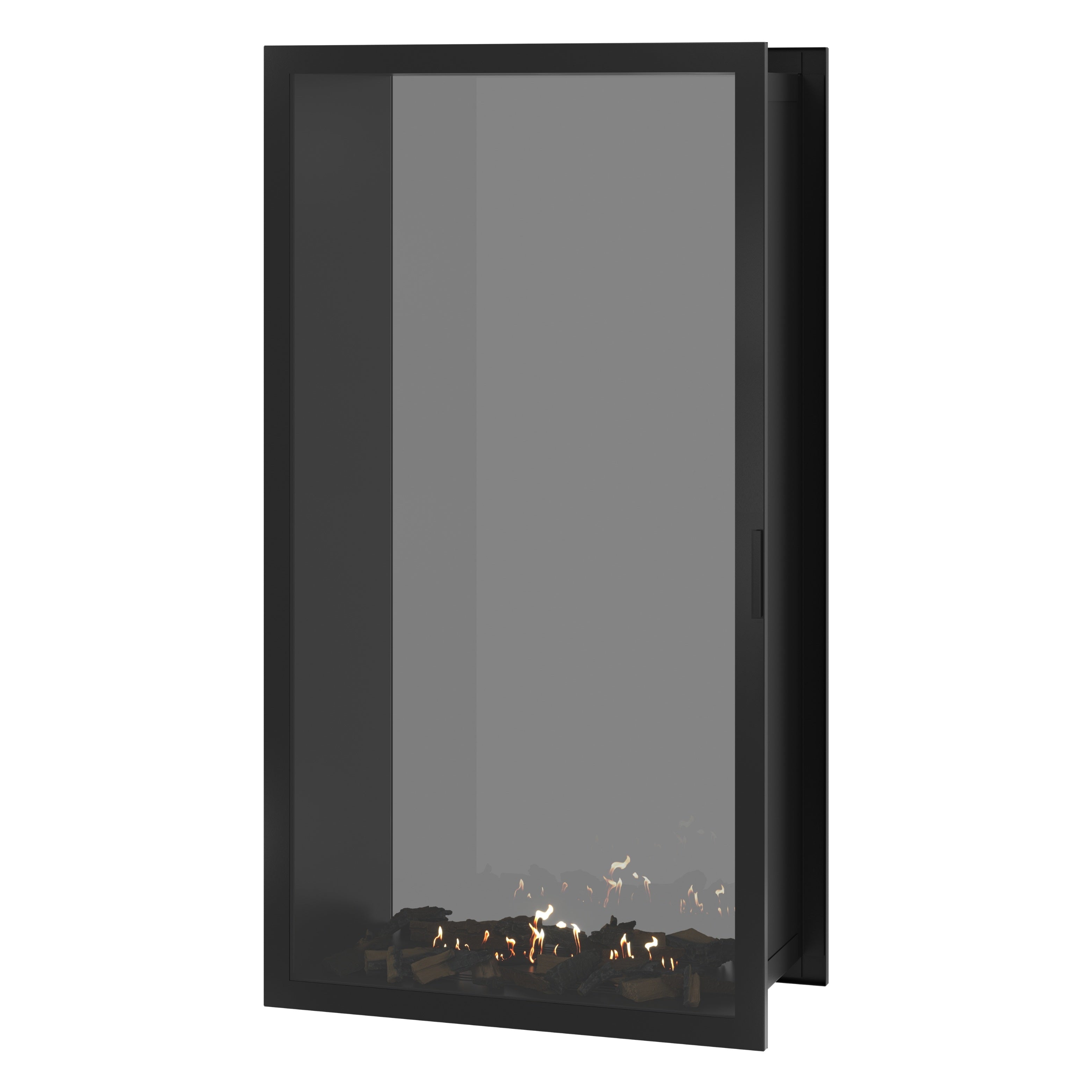 Image of Fame Vertical See-Through Fireplace Full Glass 100 x 200 cm