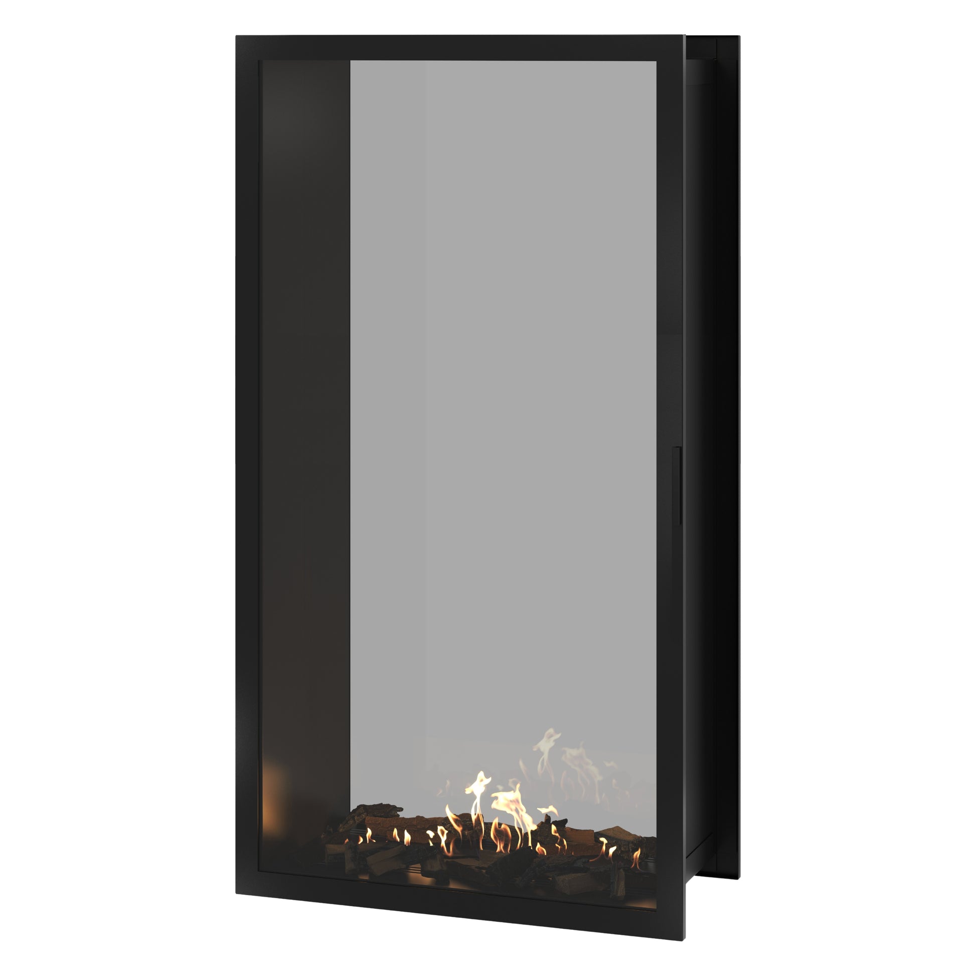 Fame Vertical See-Through Fireplace Full Glass 100 x 200 cm