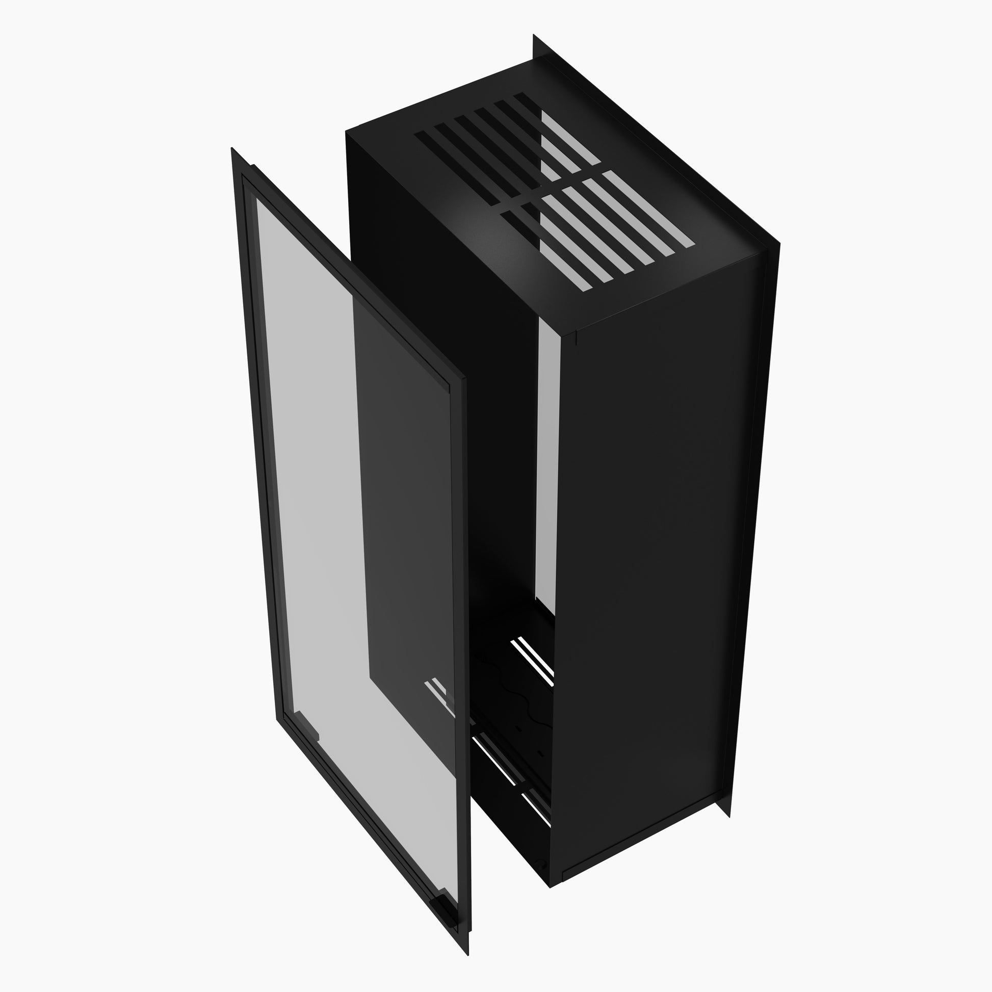 Fame Vertical See-Through Fireplace Full Glass 80 x 120 cm