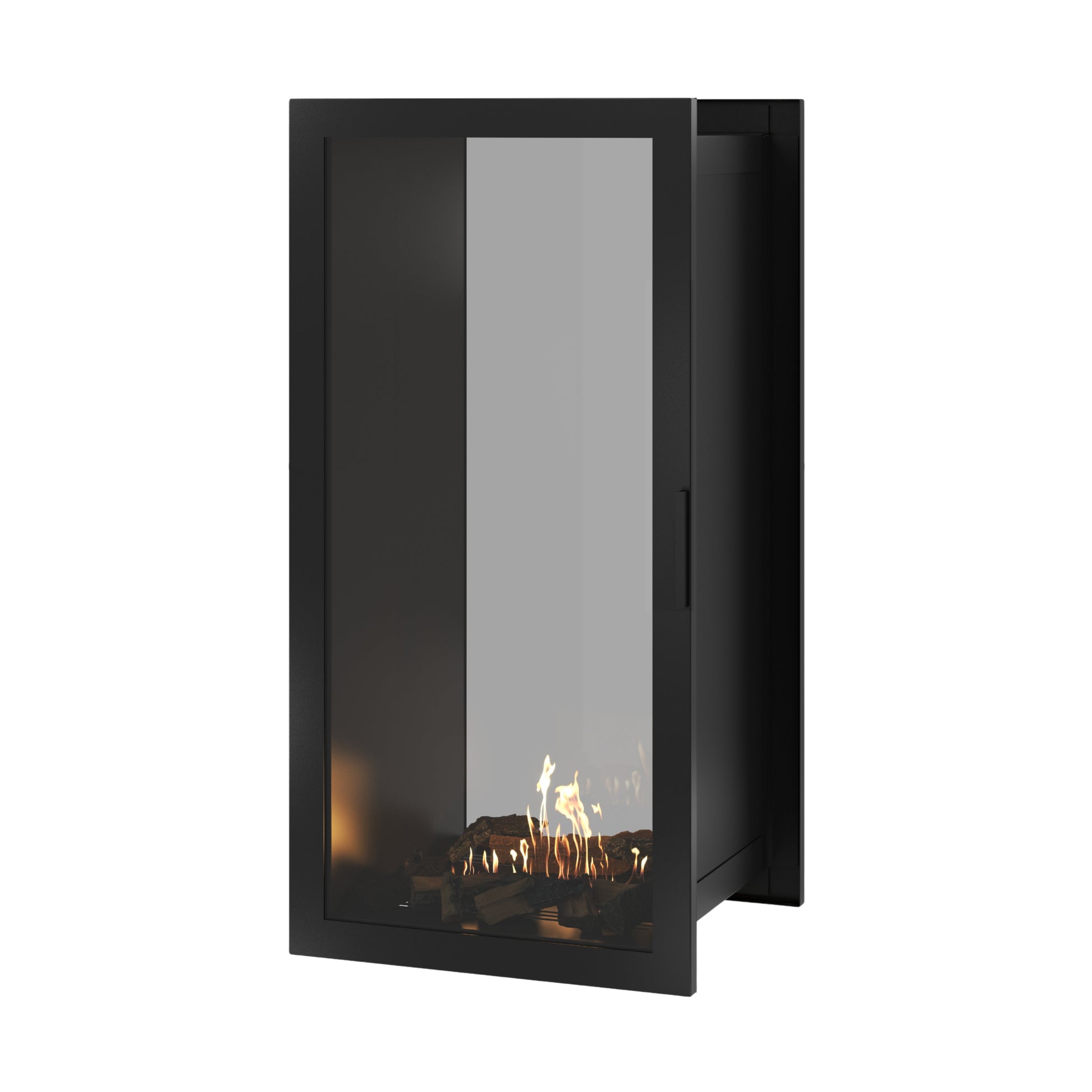 Fame Vertical See-Through Fireplace Full Glass 60 x 160 cm