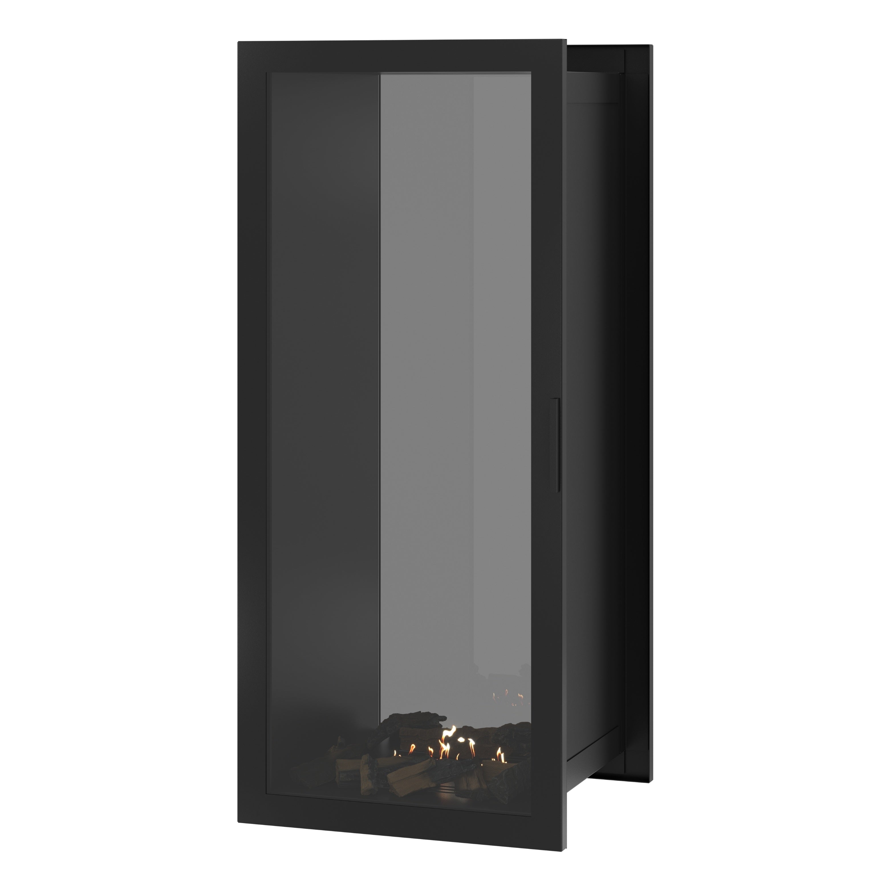 Image of Fame Vertical See-Through Fireplace Full Glass 60 x 200 cm