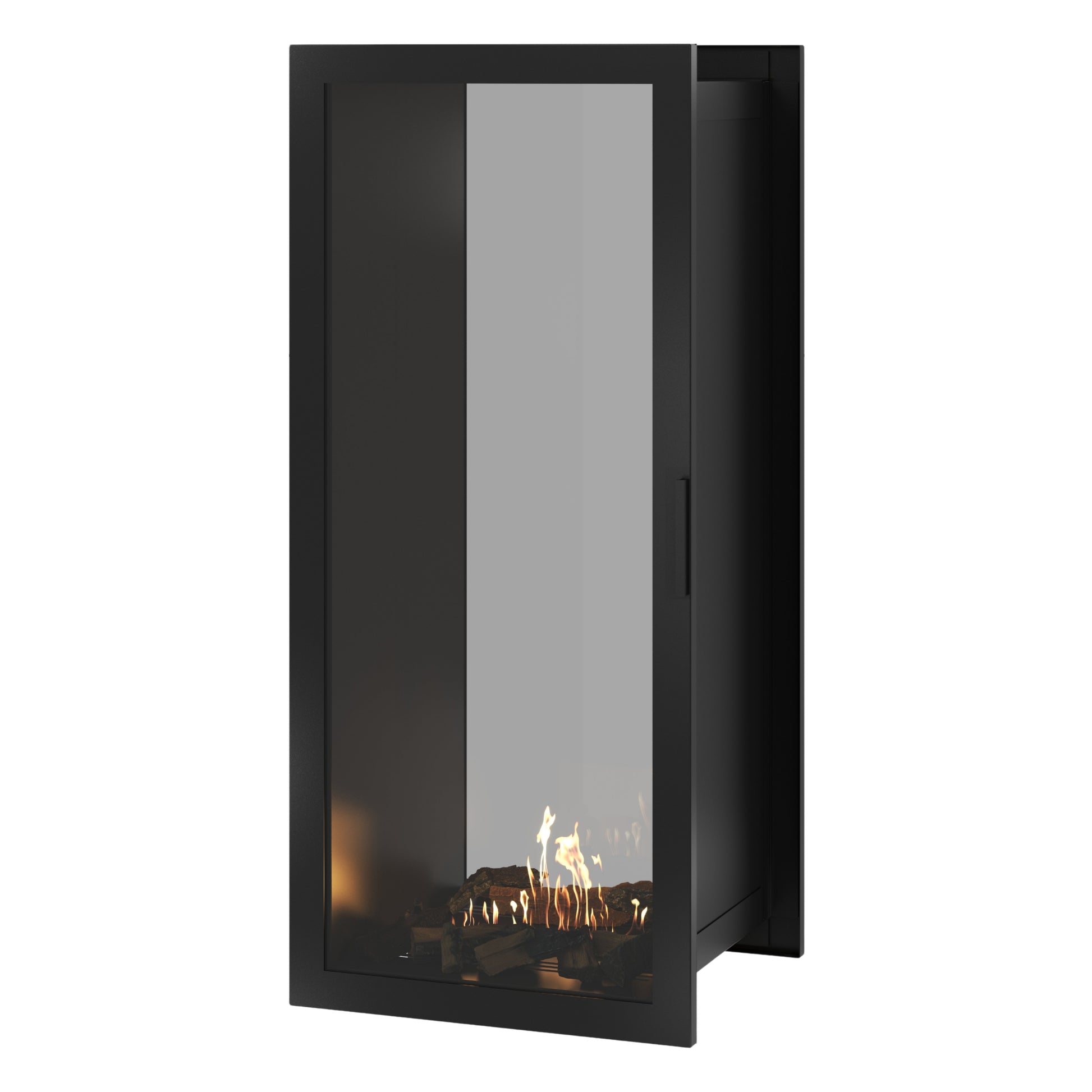 Fame Vertical See-Through Fireplace Full Glass 60 x 200 cm