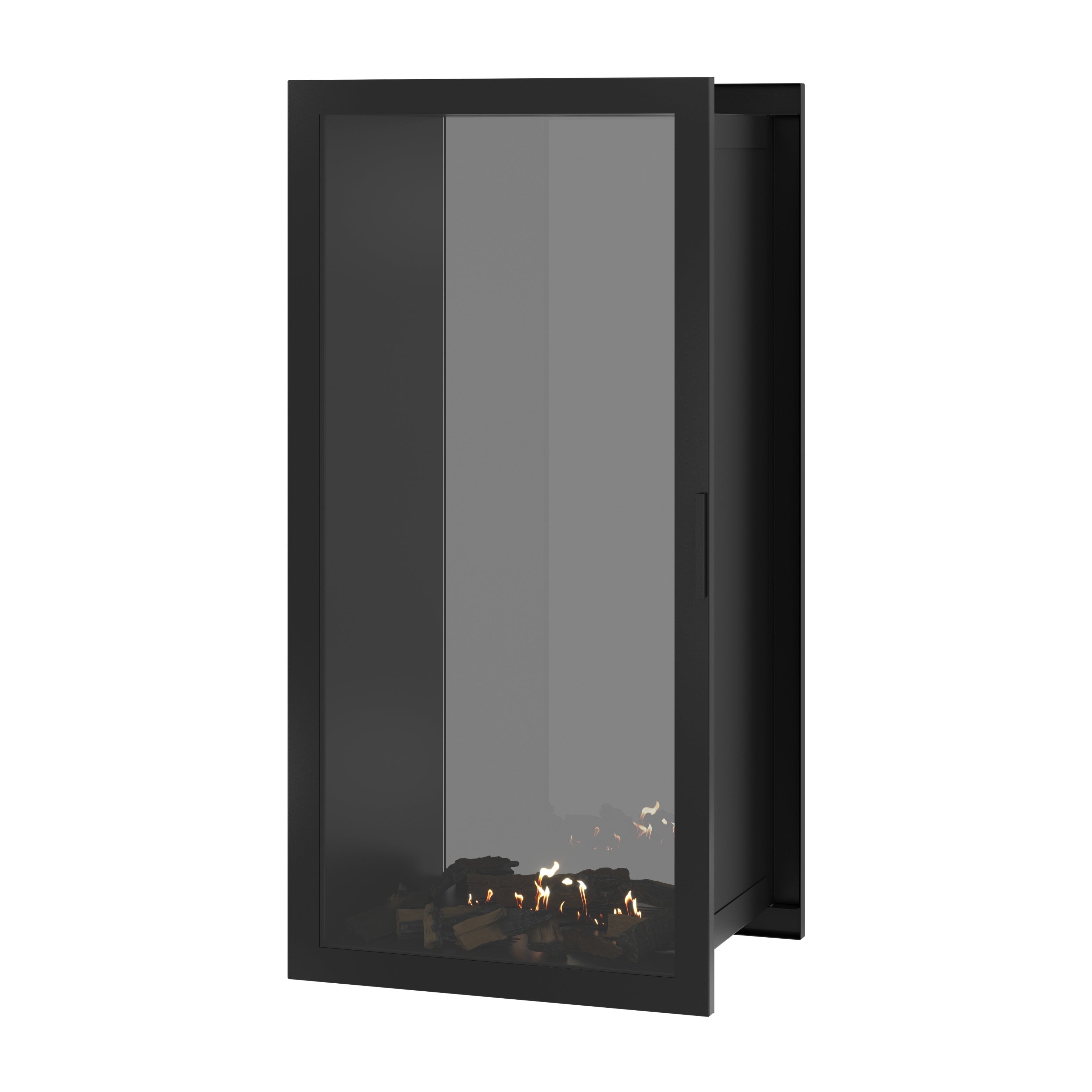 Image of Fame Vertical See-Through Fireplace Full Glass 70 x 180 cm