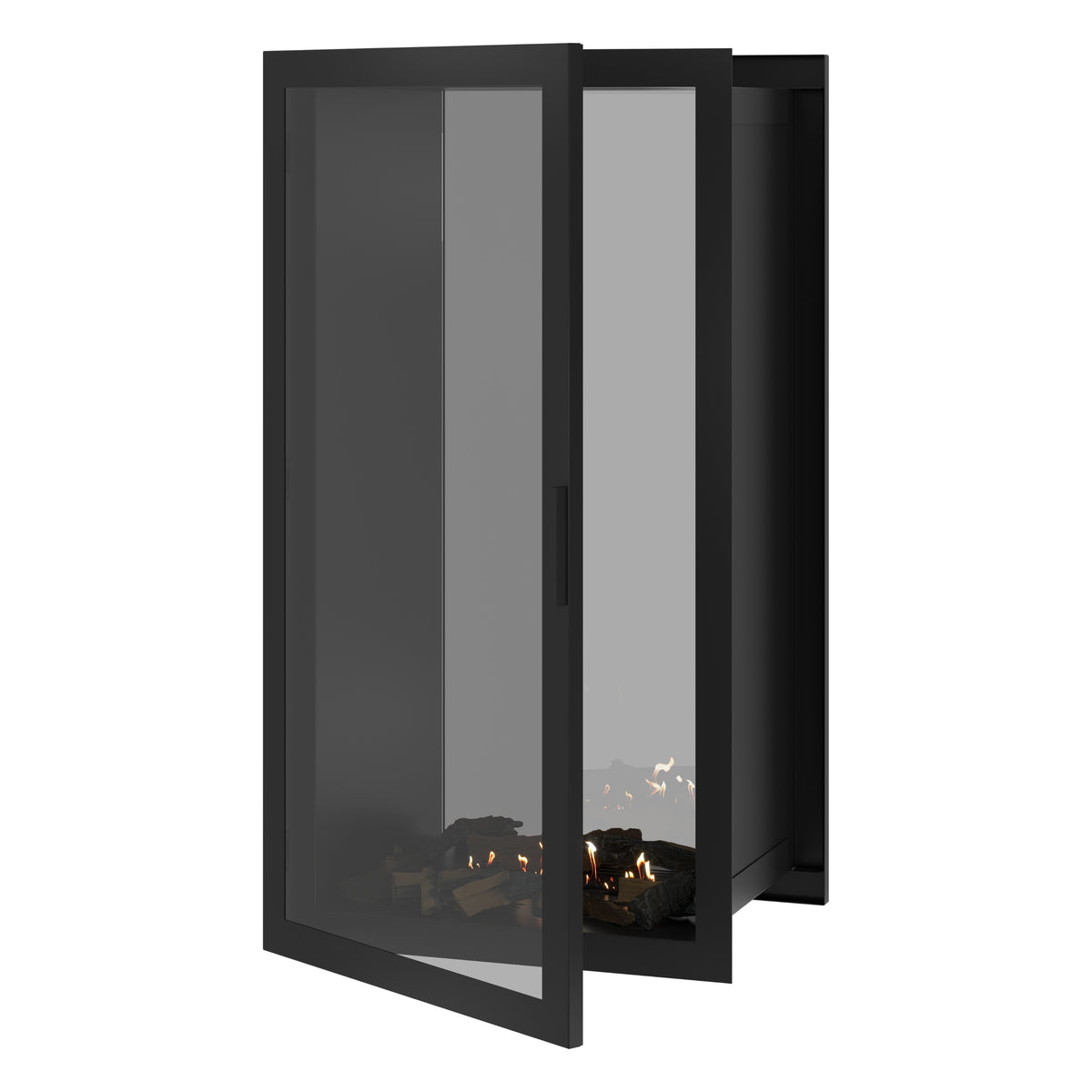 Fame Vertical See-Through Fireplace Full Glass 70 x 180 cm