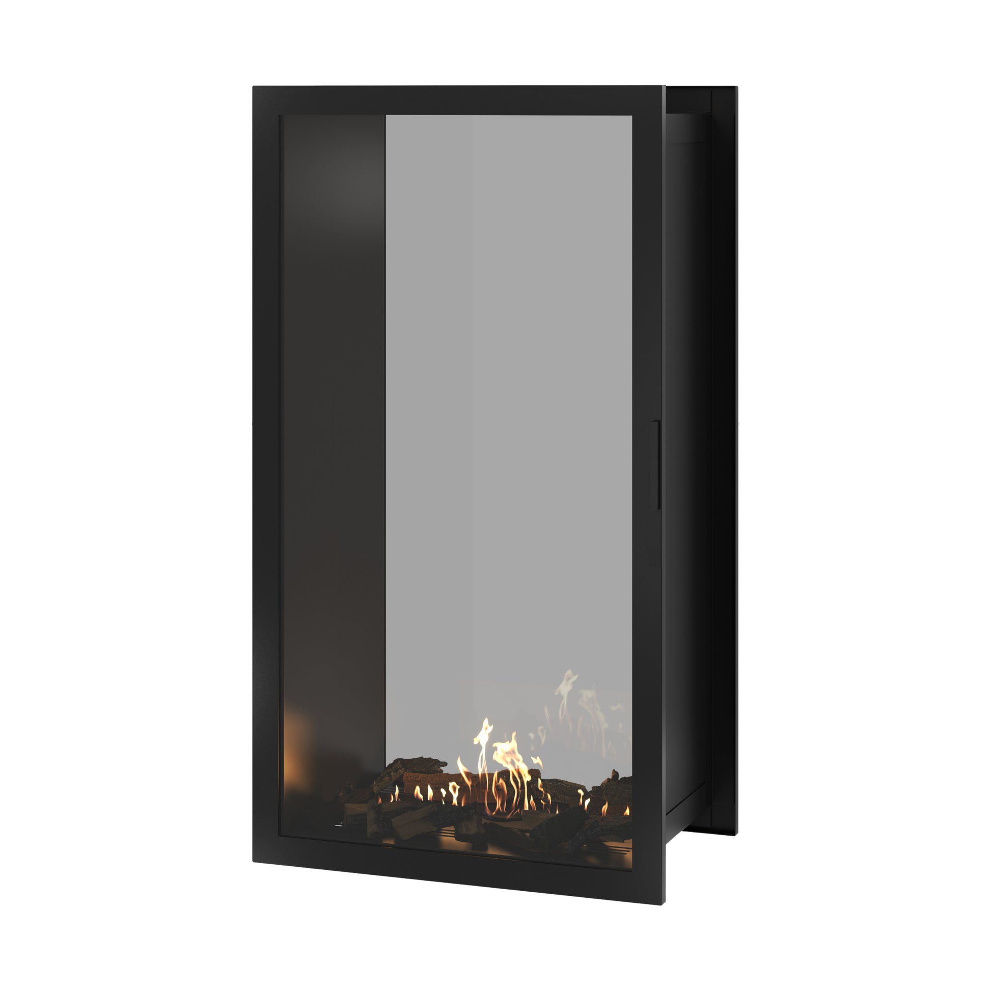 Fame Vertical See-Through Fireplace Full Glass 80 x 160 cm