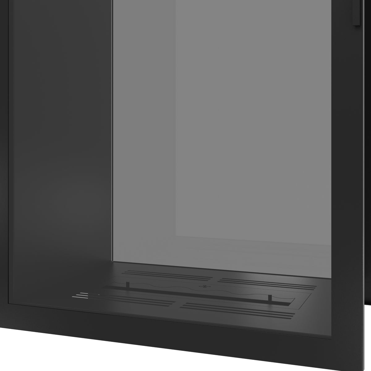 Fame Vertical See-Through Fireplace Full Glass 80 x 180 cm