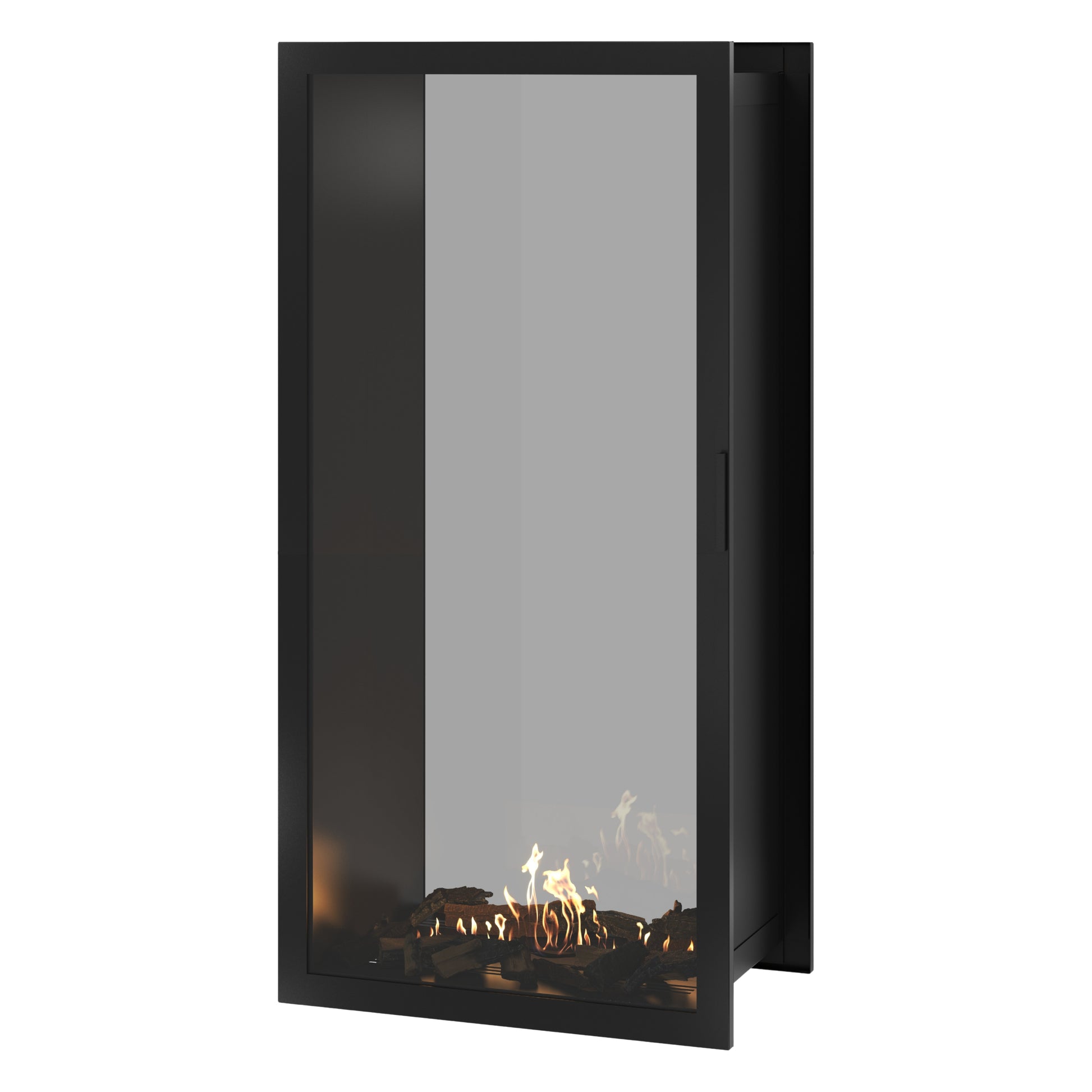 Fame Vertical See-Through Fireplace Full Glass 80 x 200 cm