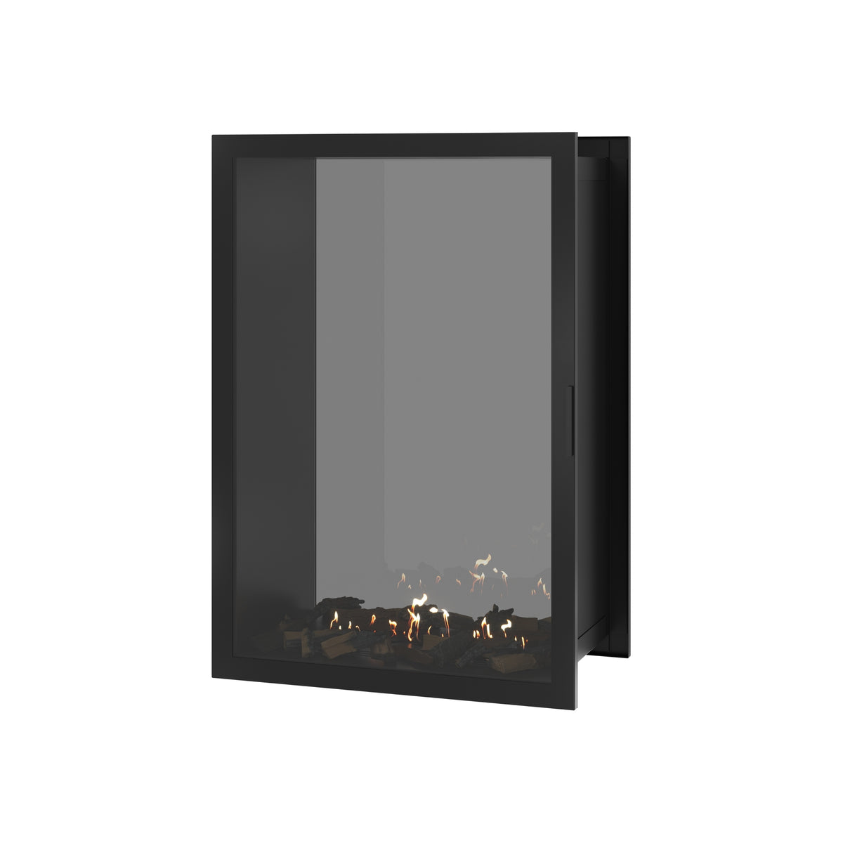 Fame Vertical See-Through Fireplace Full Glass 90 x 100 cm