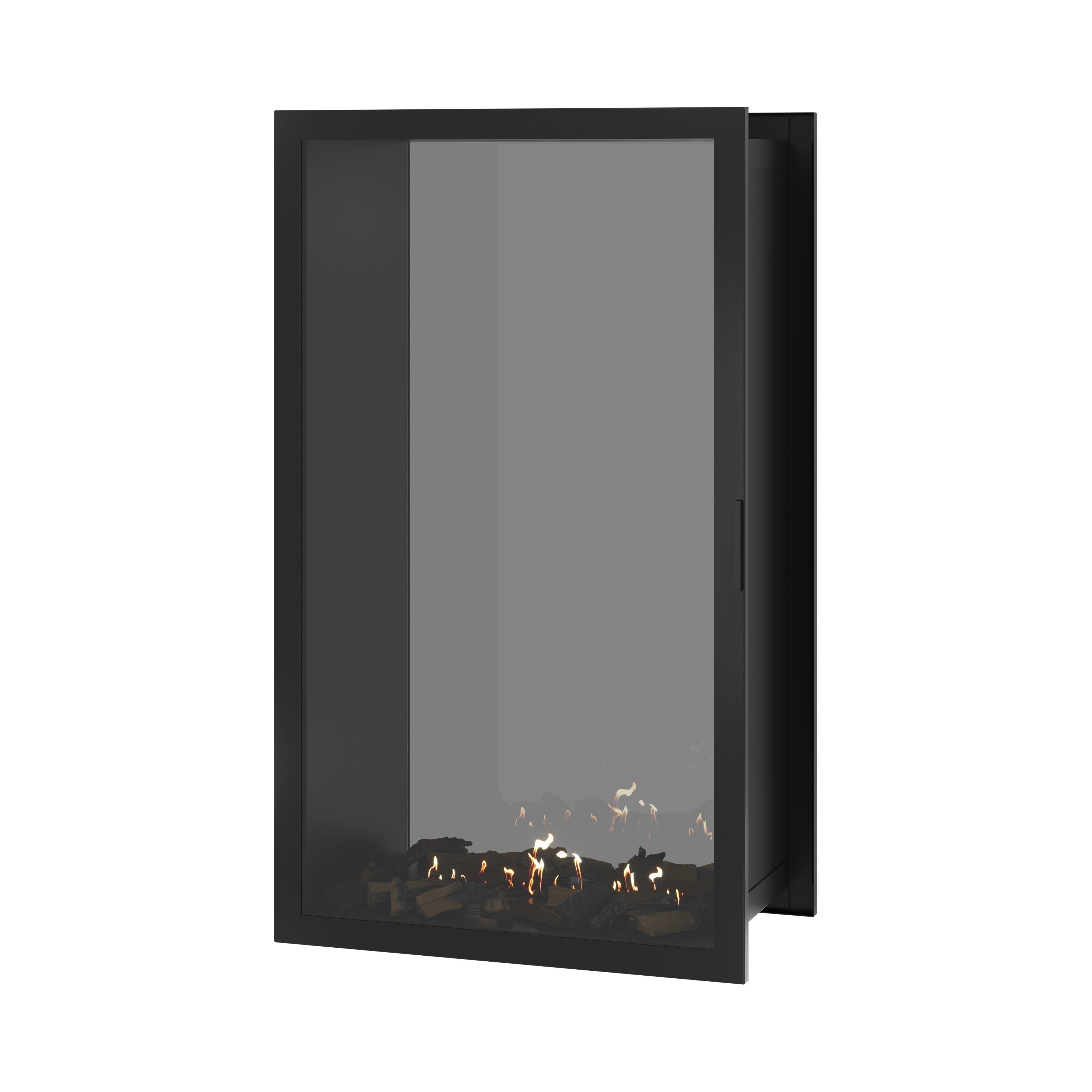 Image of Fame Vertical See-Through Fireplace Full Glass 90 x 140 cm