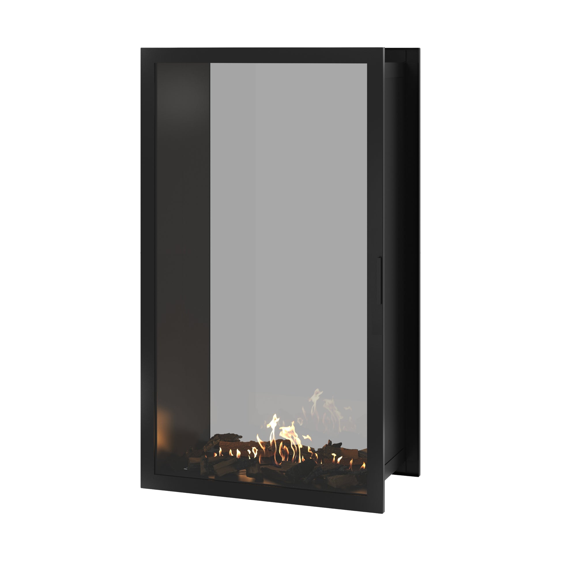 Fame Vertical See-Through Fireplace Full Glass 90 x 160 cm