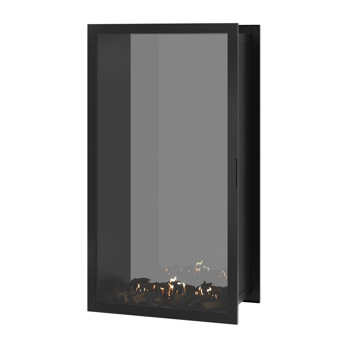 Fame Vertical See-Through Fireplace Full Glass 90 x 180 cm