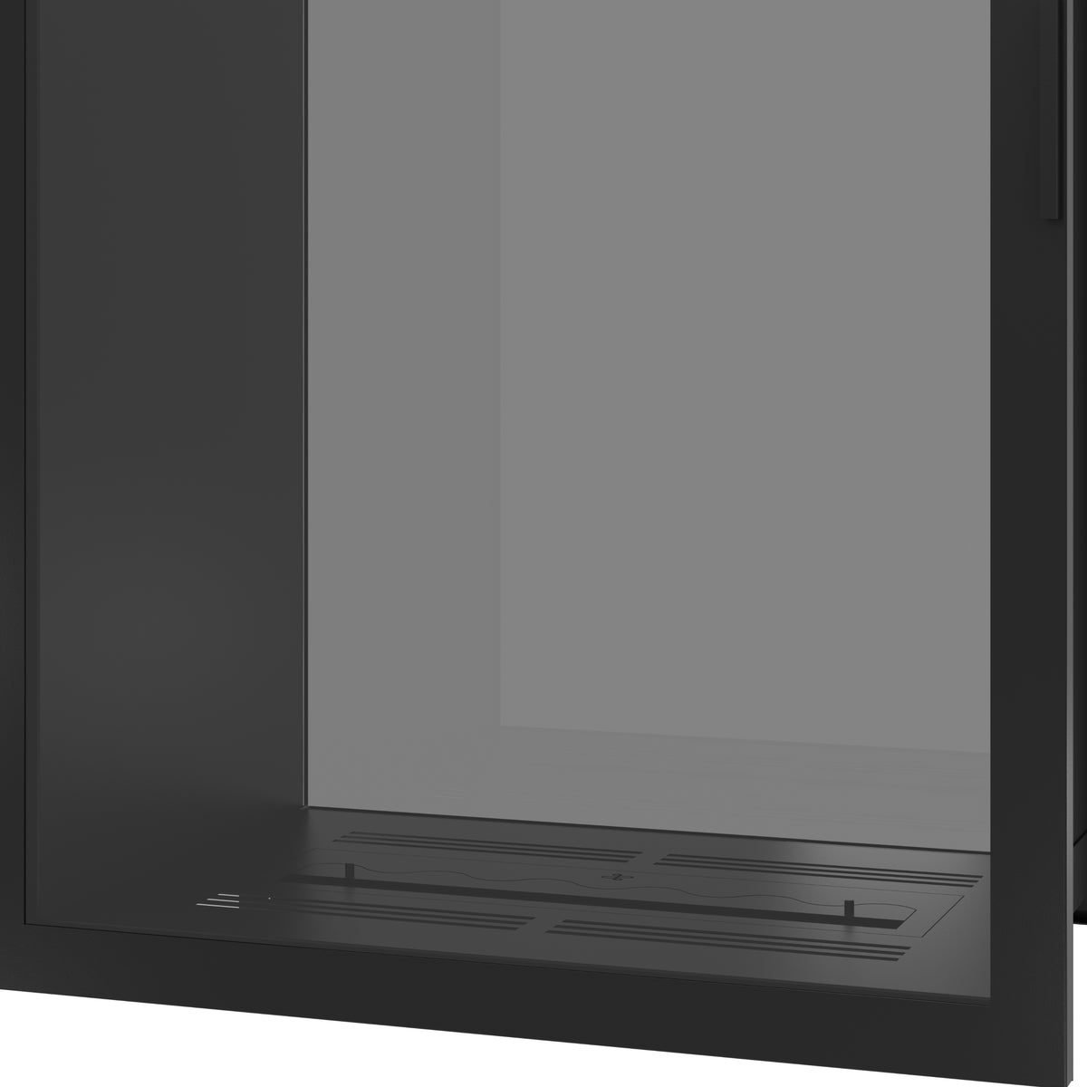 Fame Vertical See-Through Fireplace Full Glass 90 x 180 cm