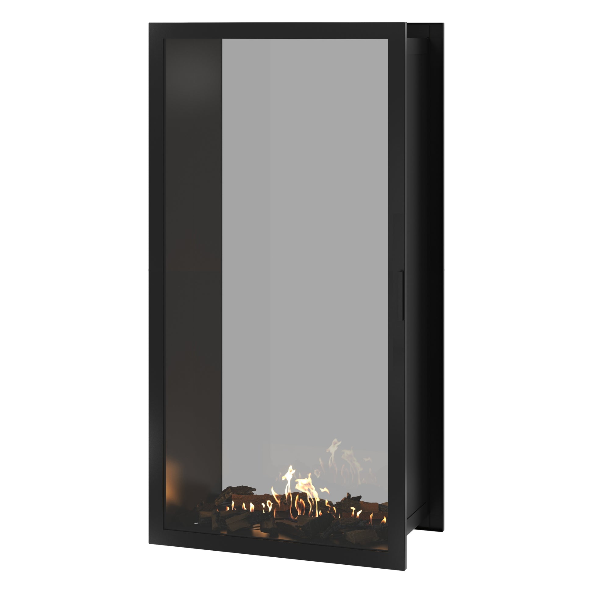 Fame Vertical See-Through Fireplace Full Glass 90 x 200 cm