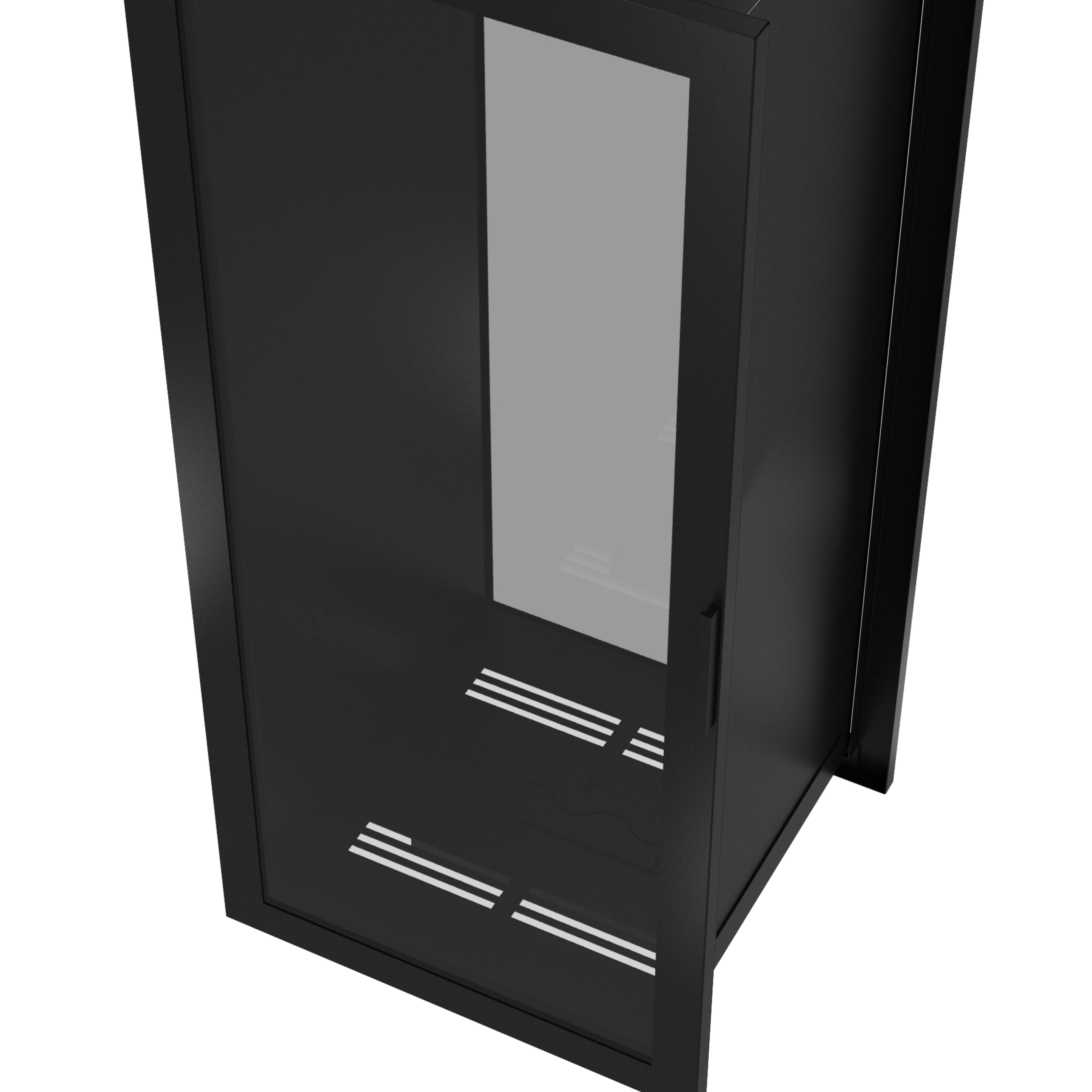 Image of Fame Vertical See-Through Fireplace Full Glass 70 x 160 cm