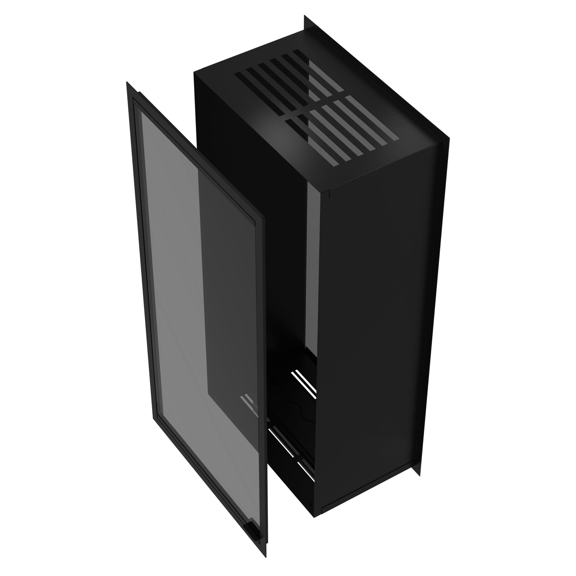 Fame Vertical See-Through Fireplace Full Glass 90 x 140 cm