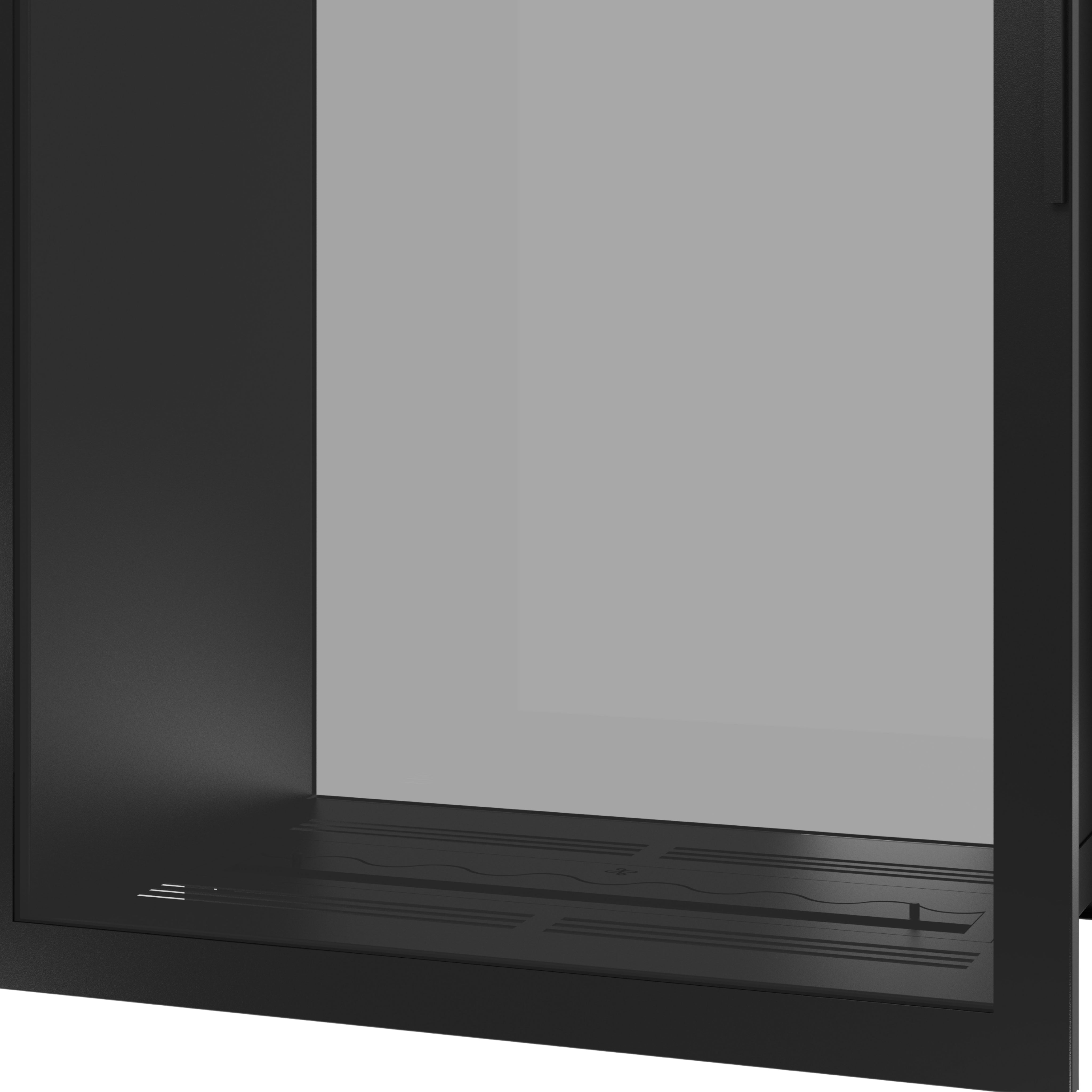 Image of Fame Vertical See-Through Fireplace Full Glass 90 x 140 cm