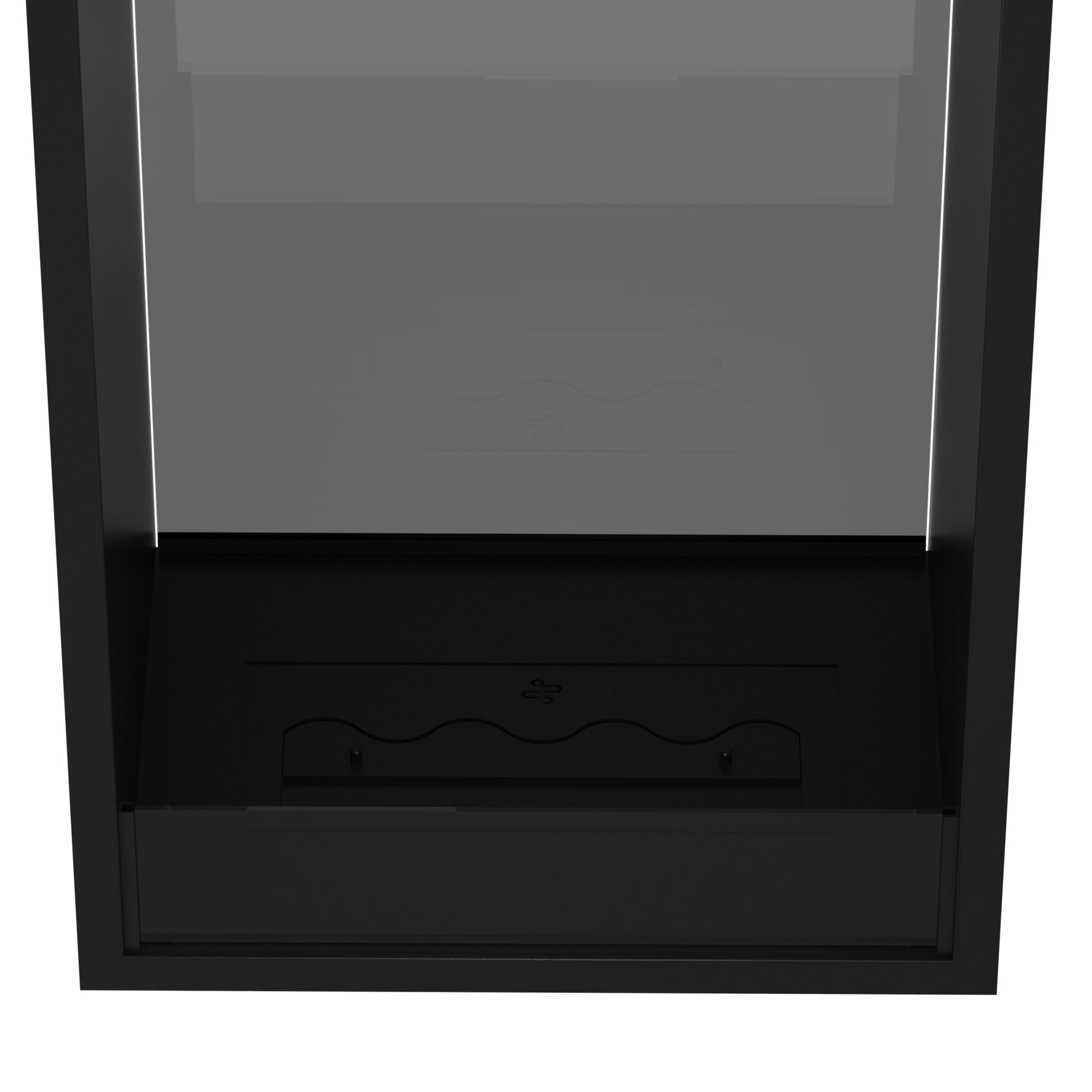 Fame Vertical See-Through Fireplace Single Full Glass 60 x 140 cm