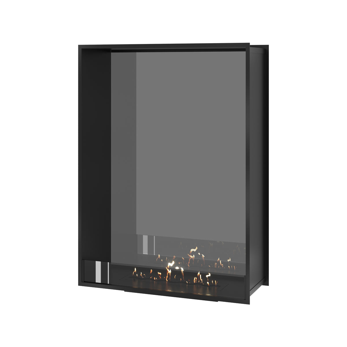 Fame Vertical See-Through Fireplace Single Full Glass 100 x 120 cm
