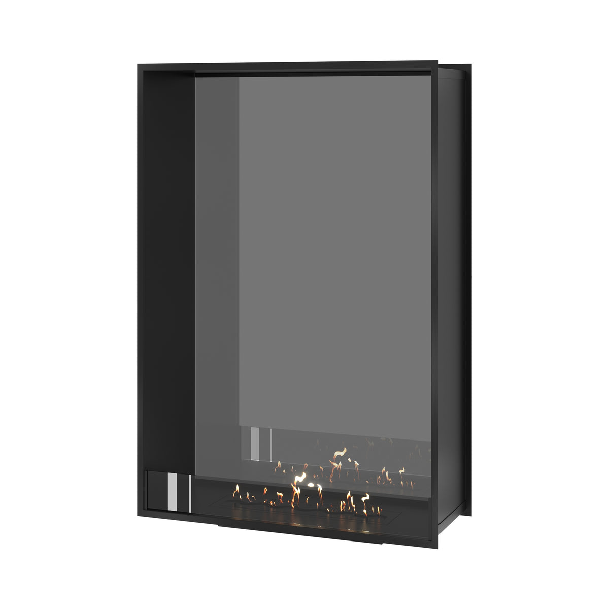 Fame Vertical See-Through Fireplace Single Full Glass 100 x 140 cm
