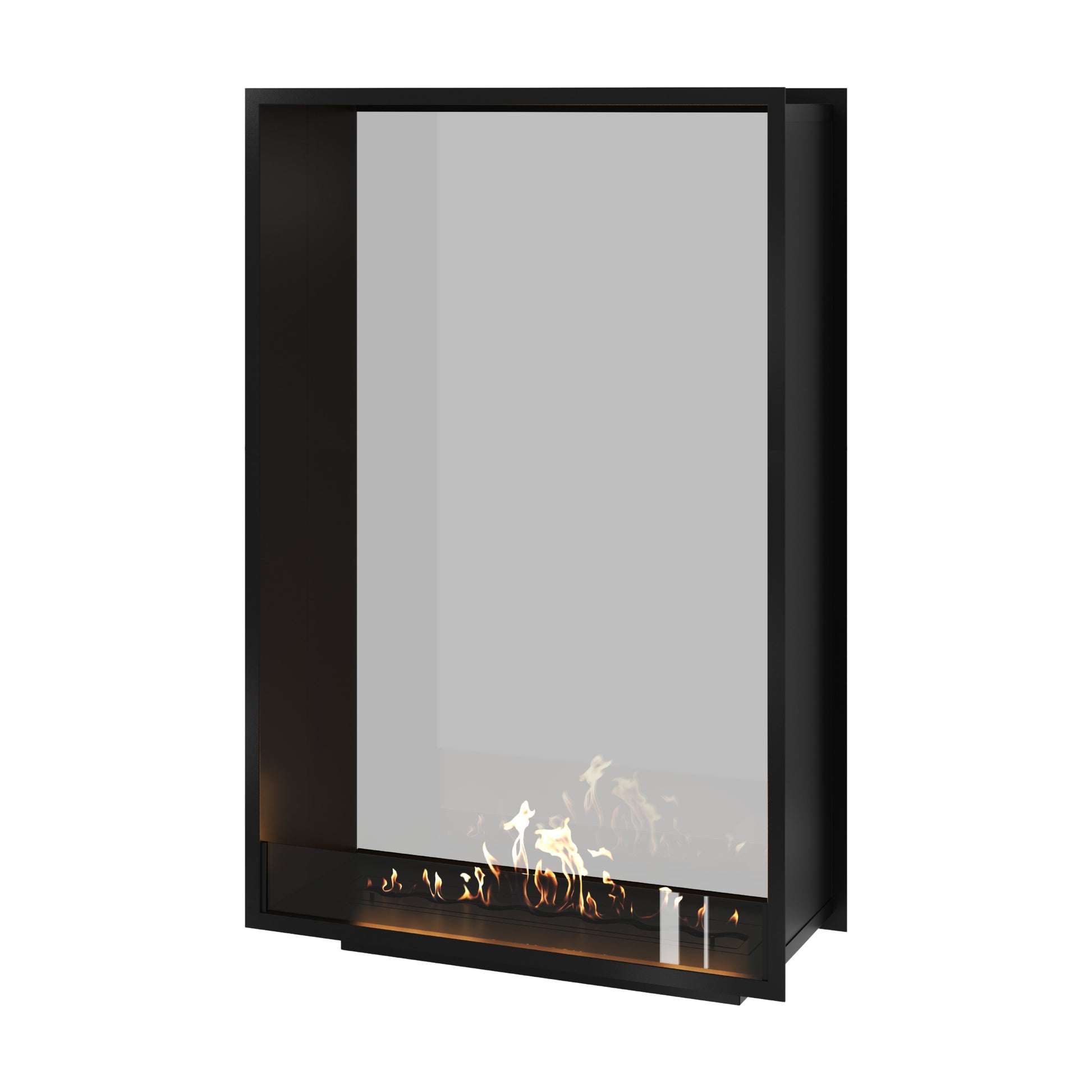 Fame Vertical See-Through Fireplace Single Full Glass 100 x 160 cm