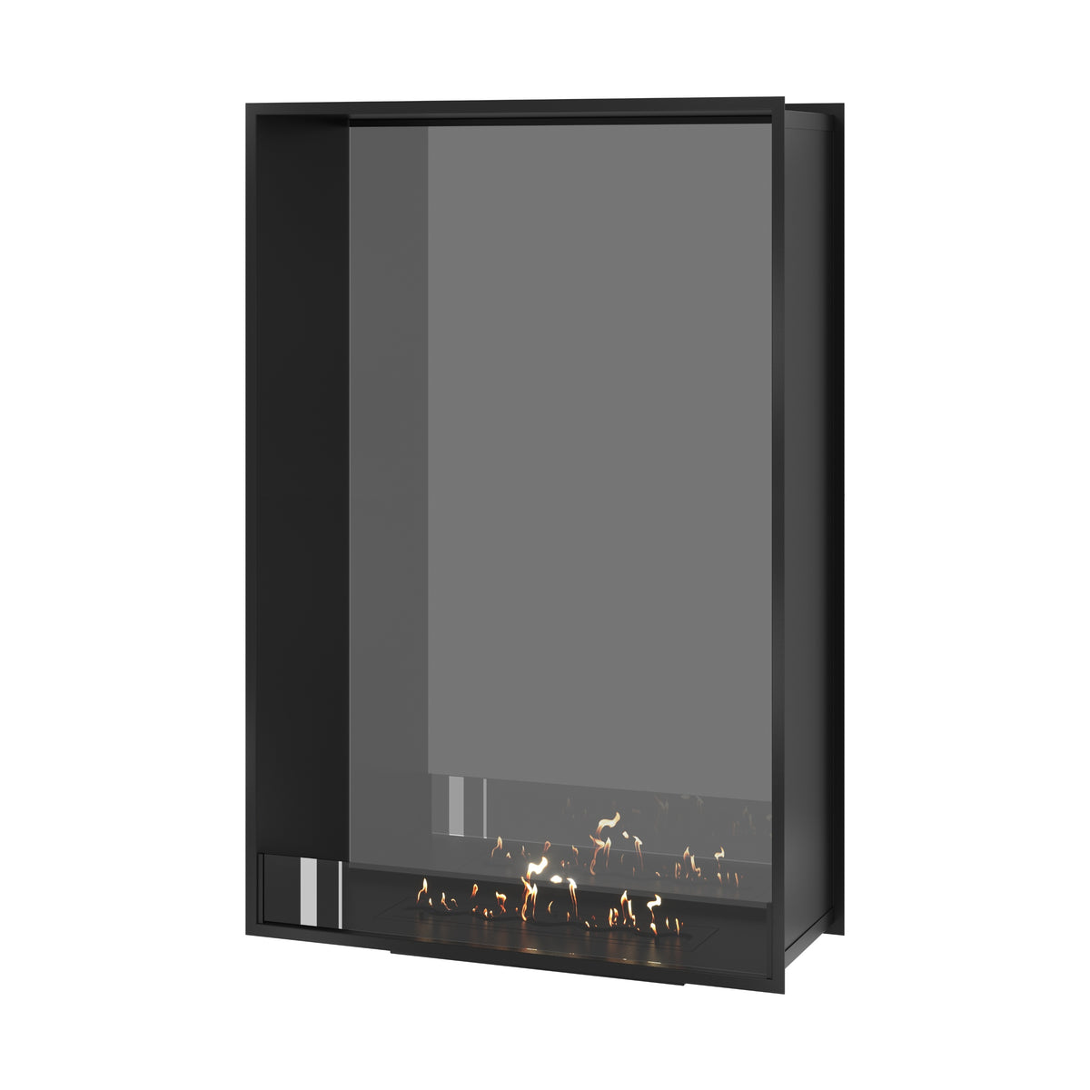 Fame Vertical See-Through Fireplace Single Full Glass 100 x 160 cm