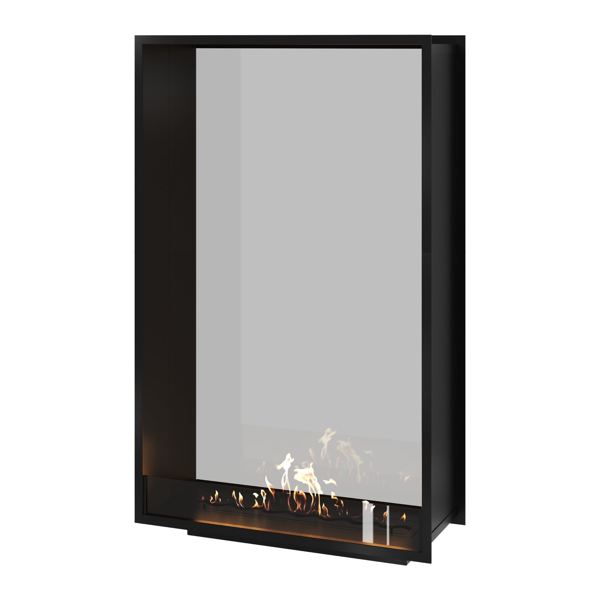 Fame Vertical See-Through Fireplace Single Full Glass 100 x 180 cm