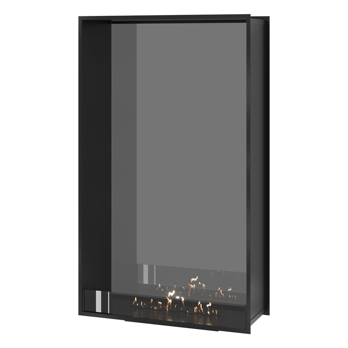 Fame Vertical See-Through Fireplace Single Full Glass 100 x 200 cm