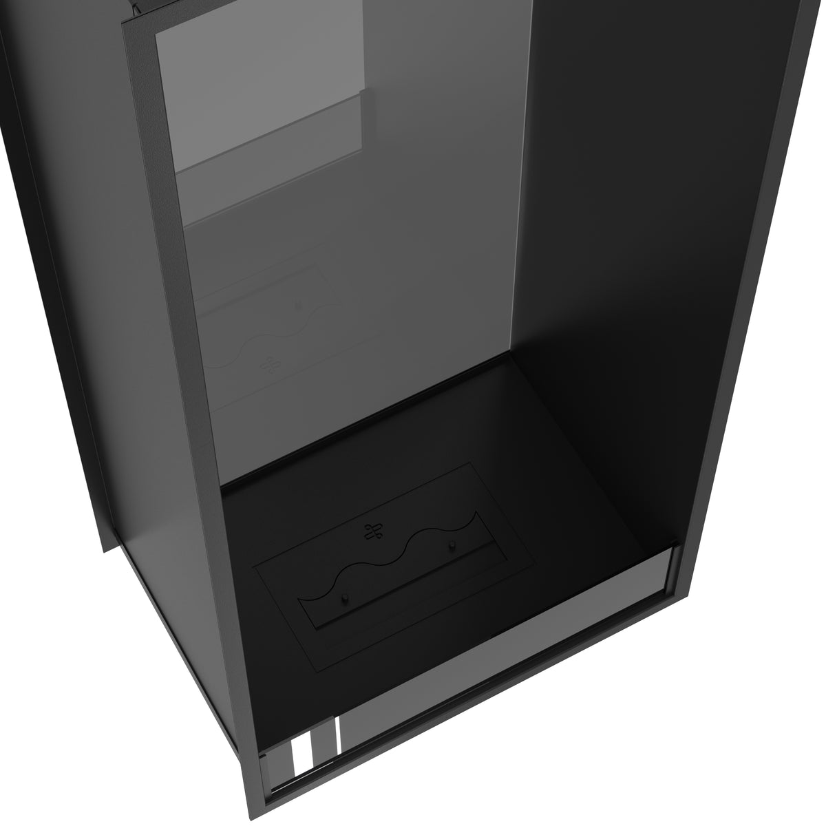 Fame Vertical See-Through Fireplace Single Full Glass 60 x 120 cm