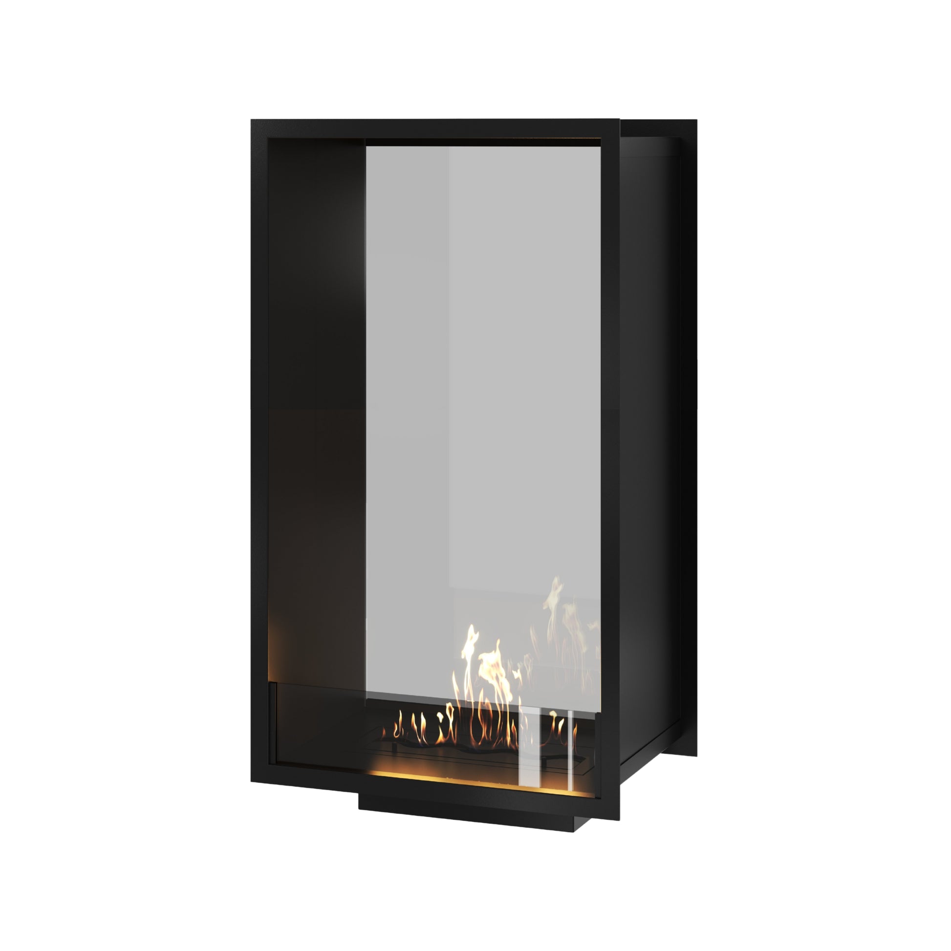 Fame Vertical See-Through Fireplace Single Full Glass 60 x 120 cm