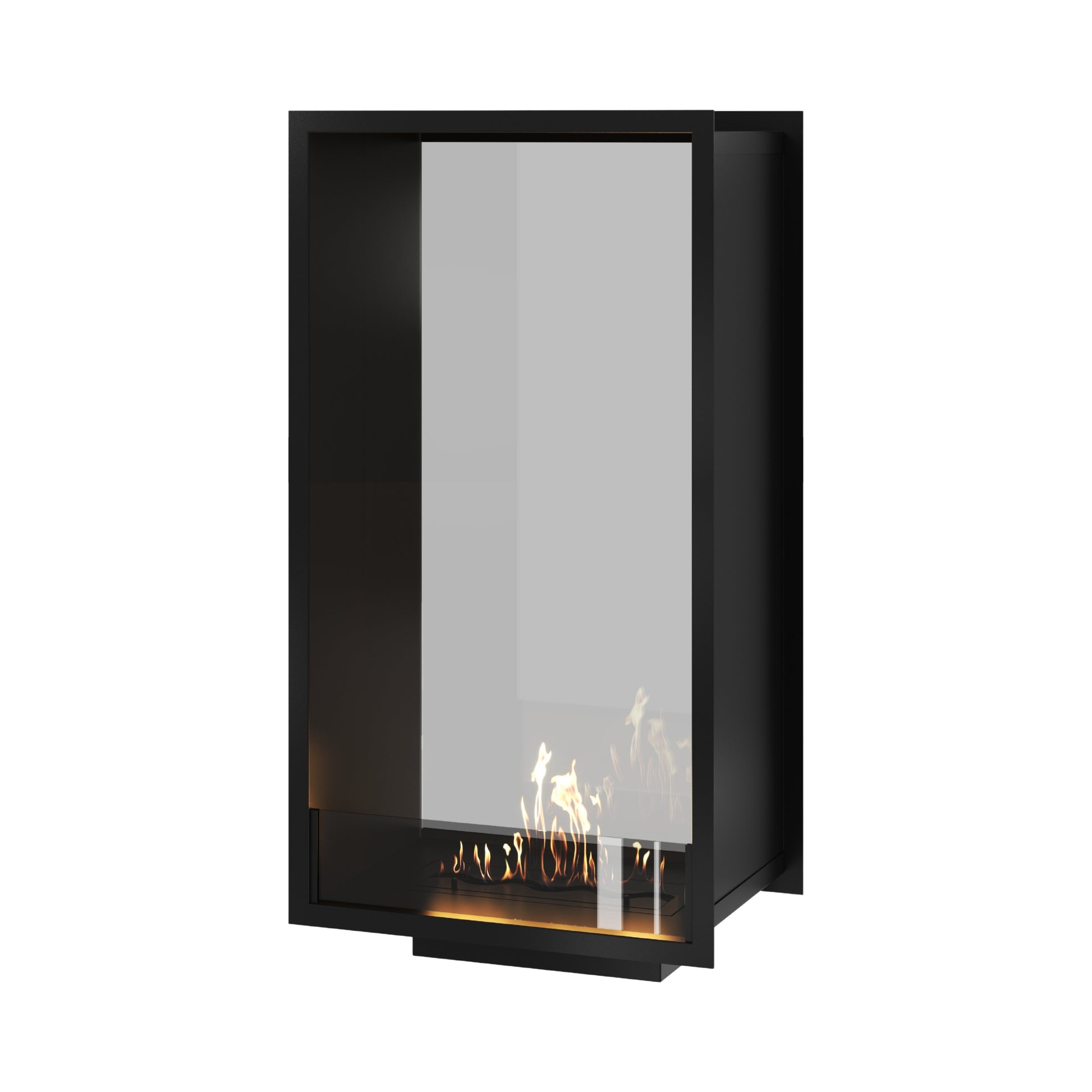 Fame Vertical See-Through Fireplace Single Full Glass 60 x 140 cm