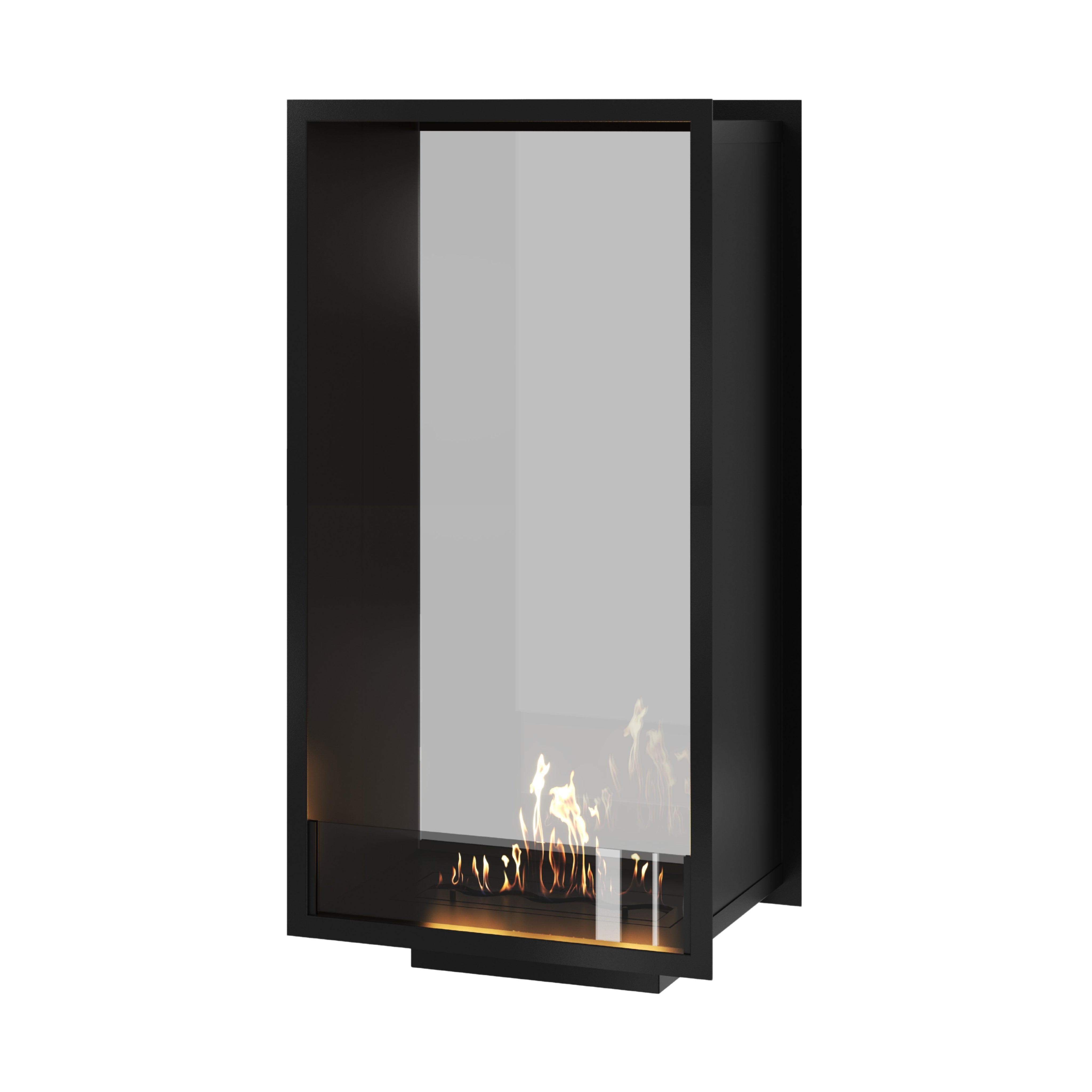 Image of Fame Vertical See-Through Fireplace Single Full Glass 60 x 160 cm